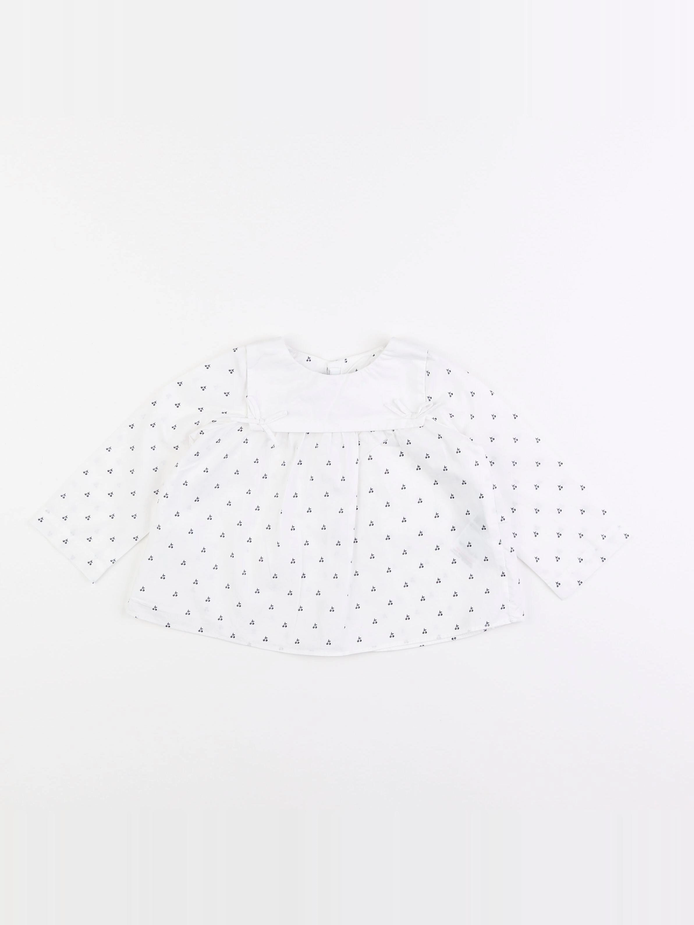 Jacadi - blouse blanc - 12 mois