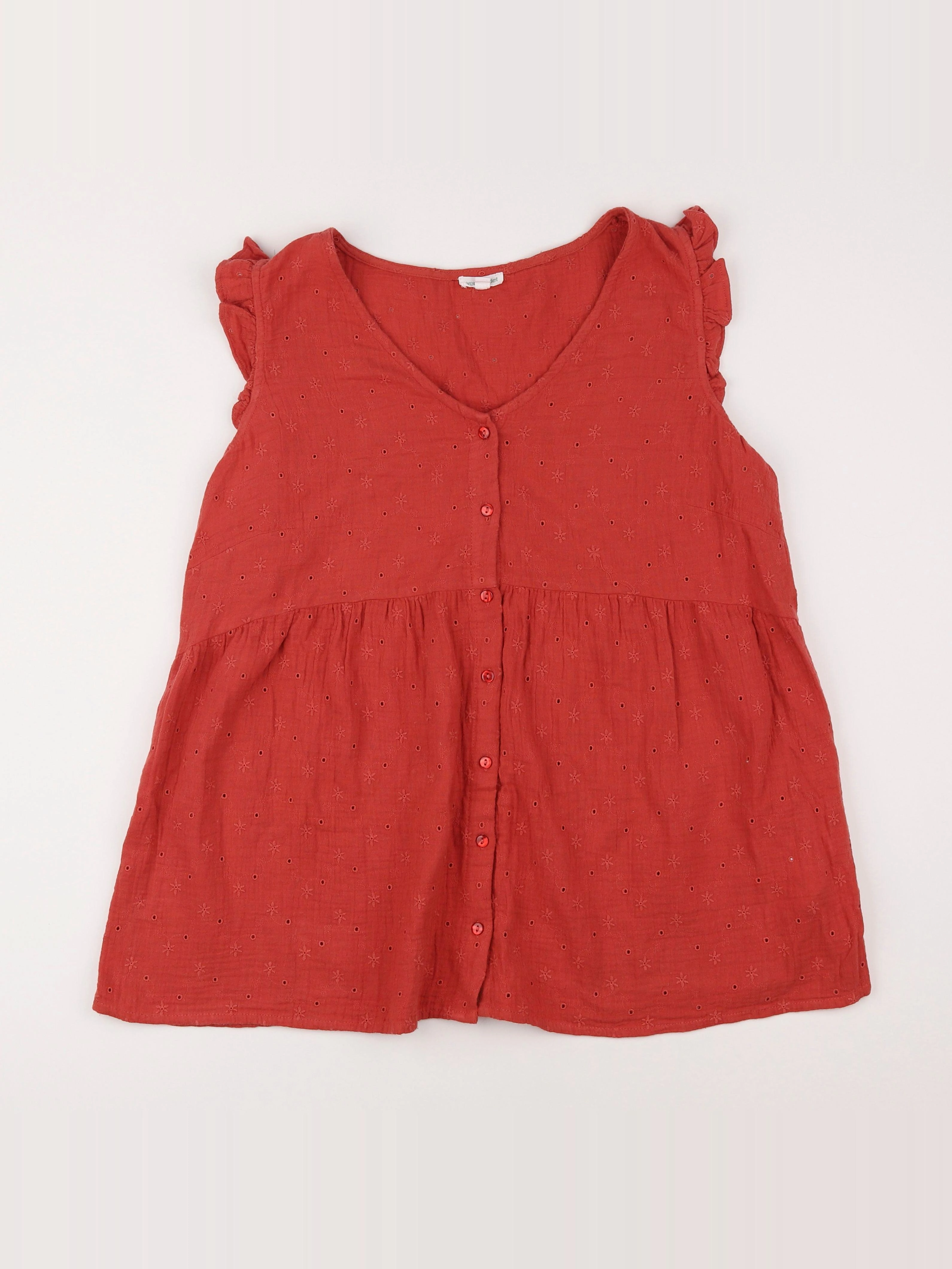 Vertbaudet - blouse grossesse rouge - 44