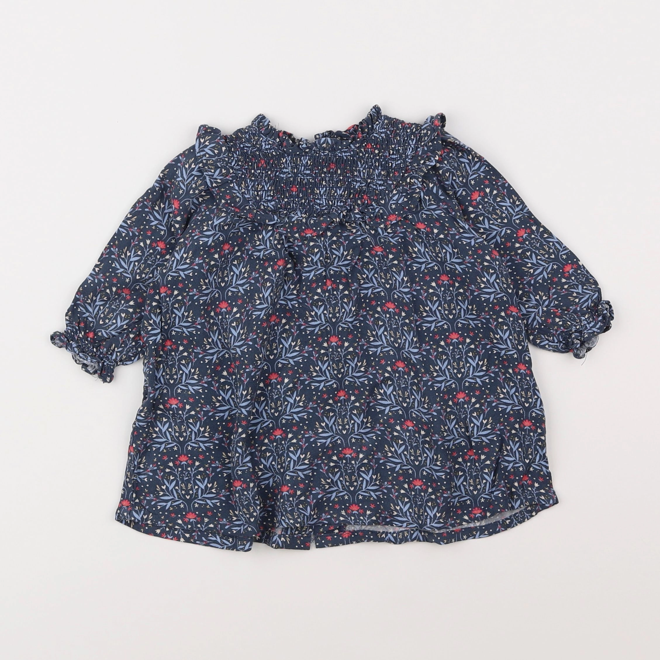 Vertbaudet - robe bleu - 6 mois