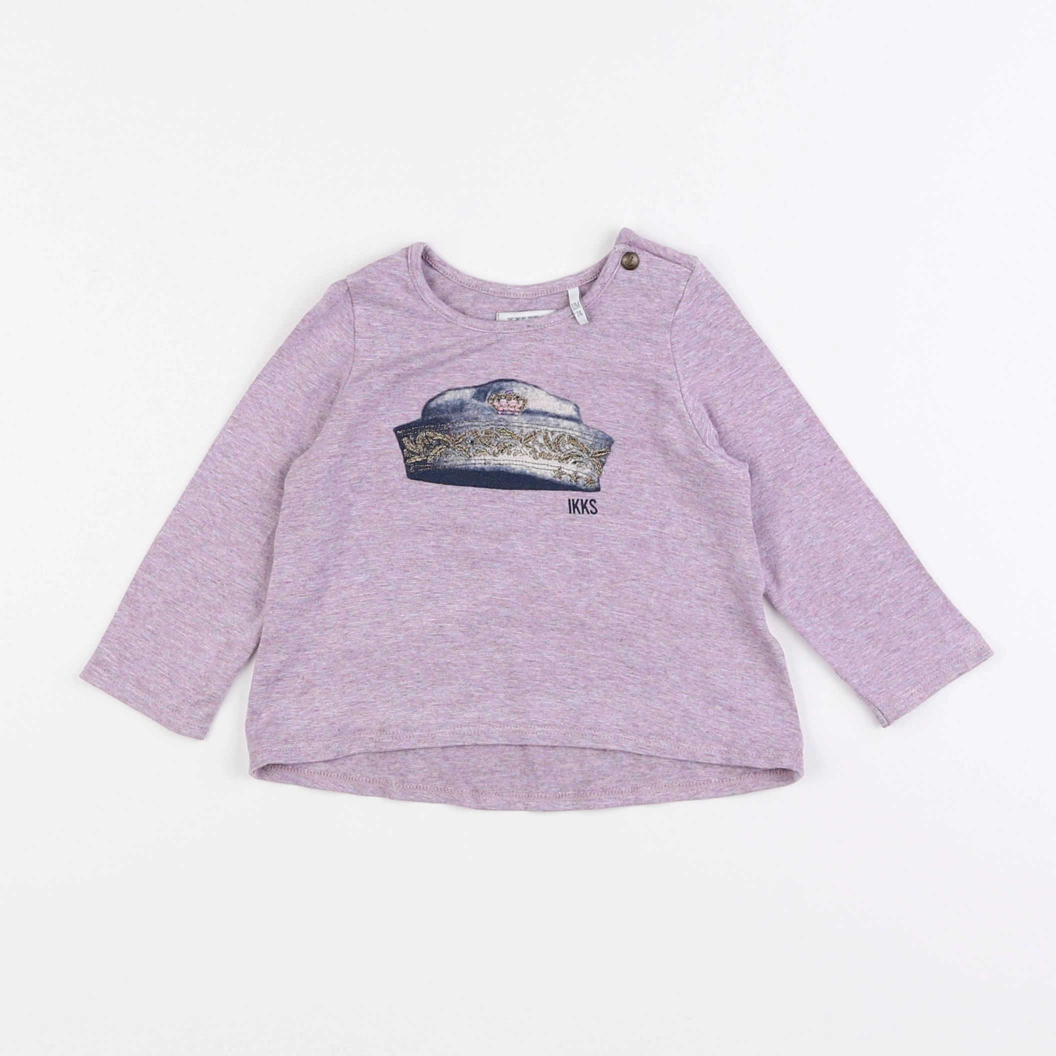 IKKS - tee-shirt violet - 12 mois