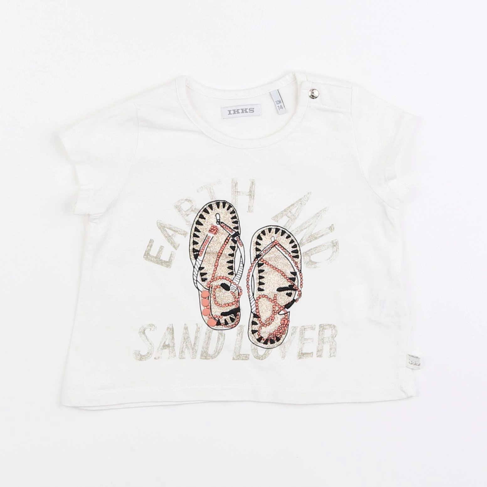 IKKS - tee-shirt blanc - 12 mois