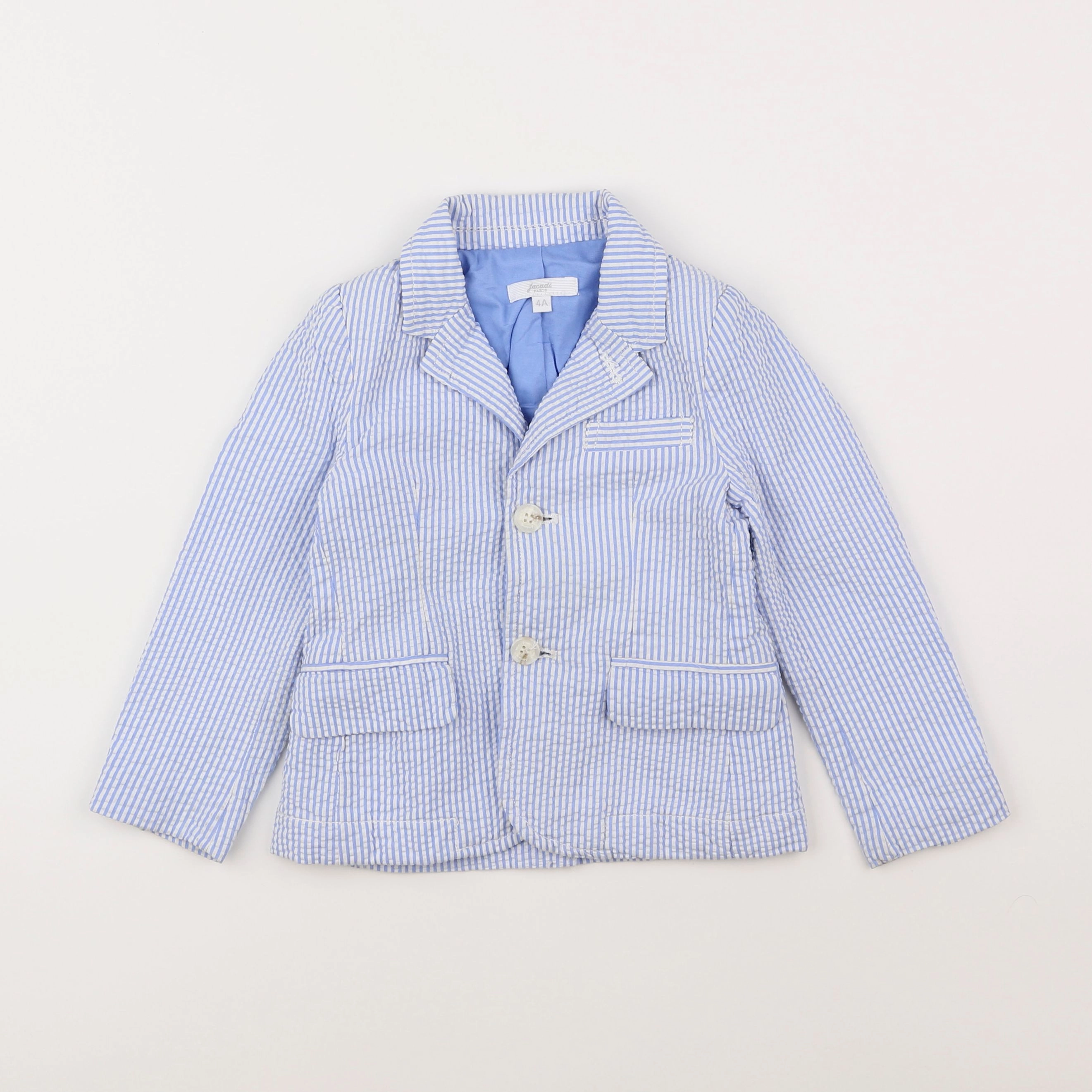 Jacadi - veste blanc, bleu - 4 ans