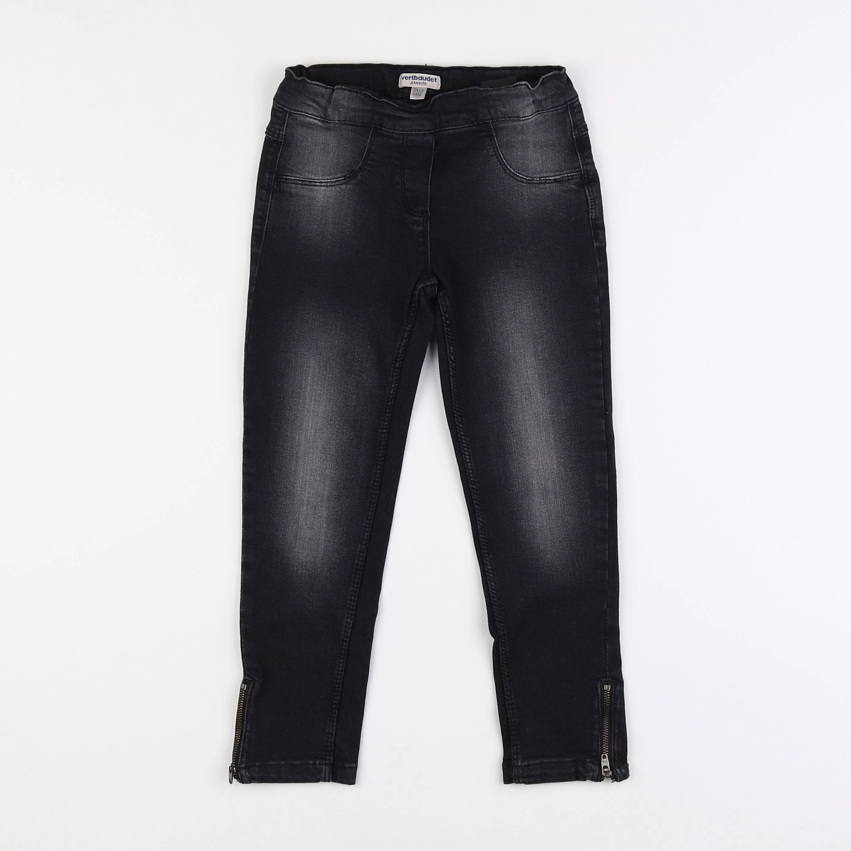 Vertbaudet - jegging noir - 6 ans