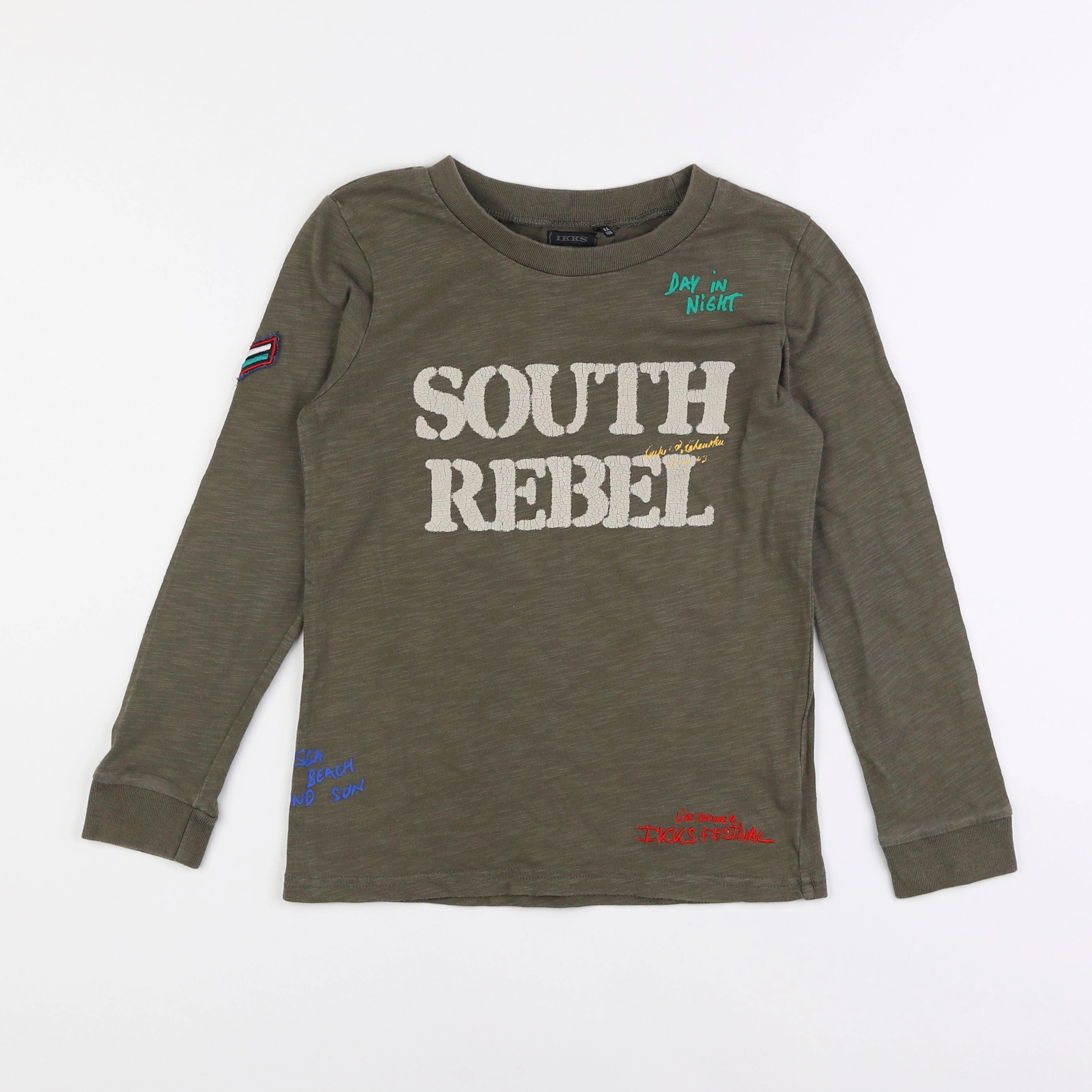 IKKS - tee-shirt vert - 8 ans