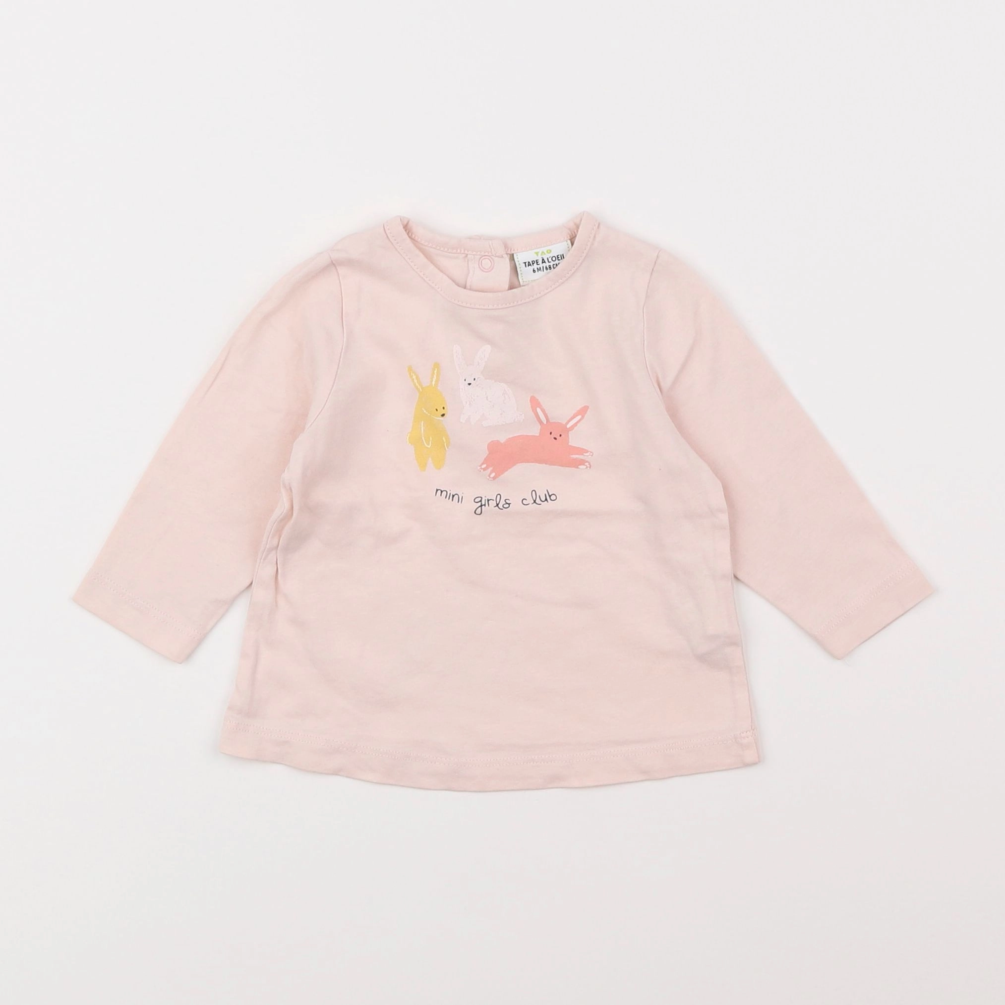 Tape à l'oeil - tee-shirt rose - 6 mois