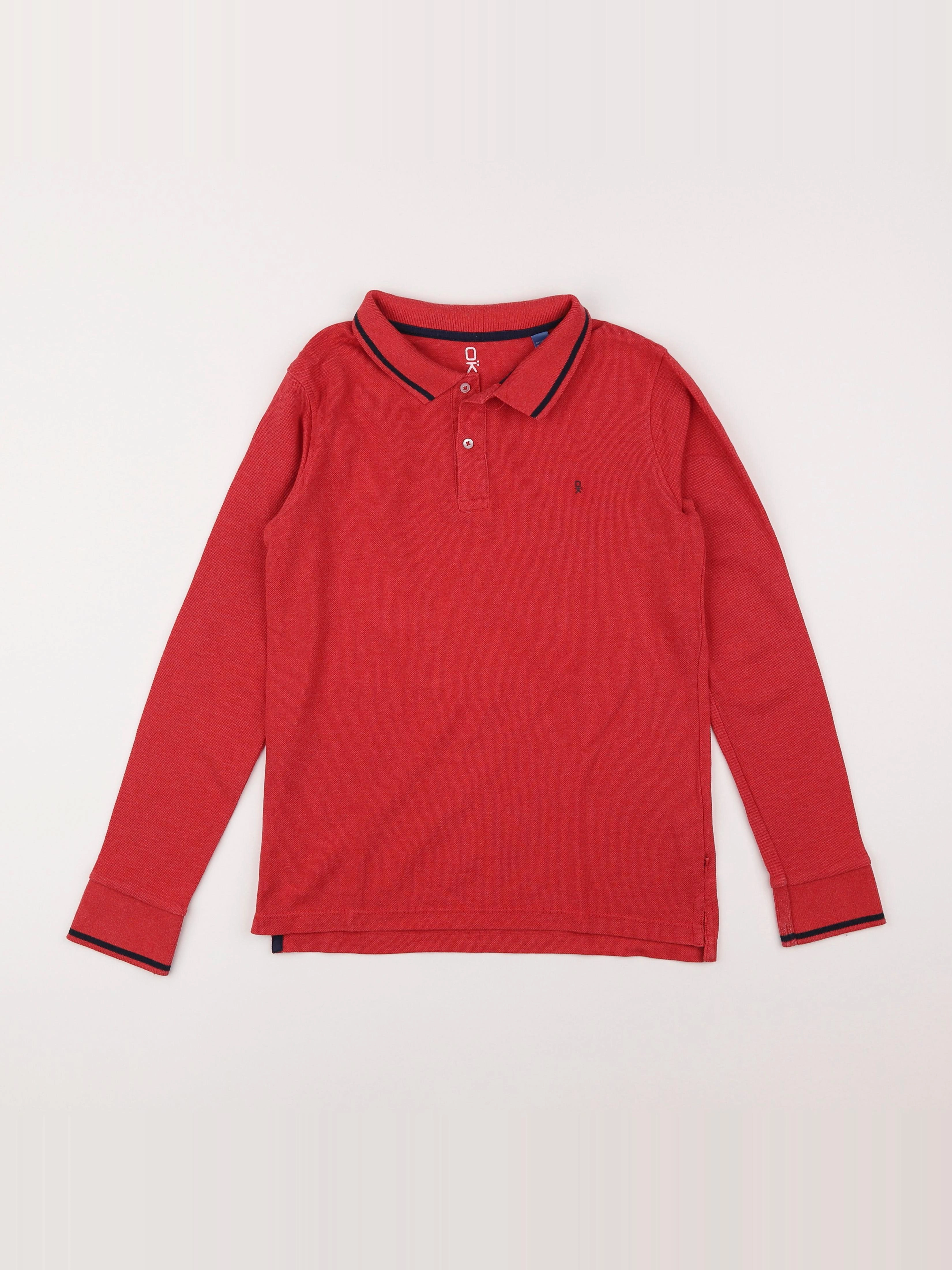 Okaidi - polo rouge - 12 ans