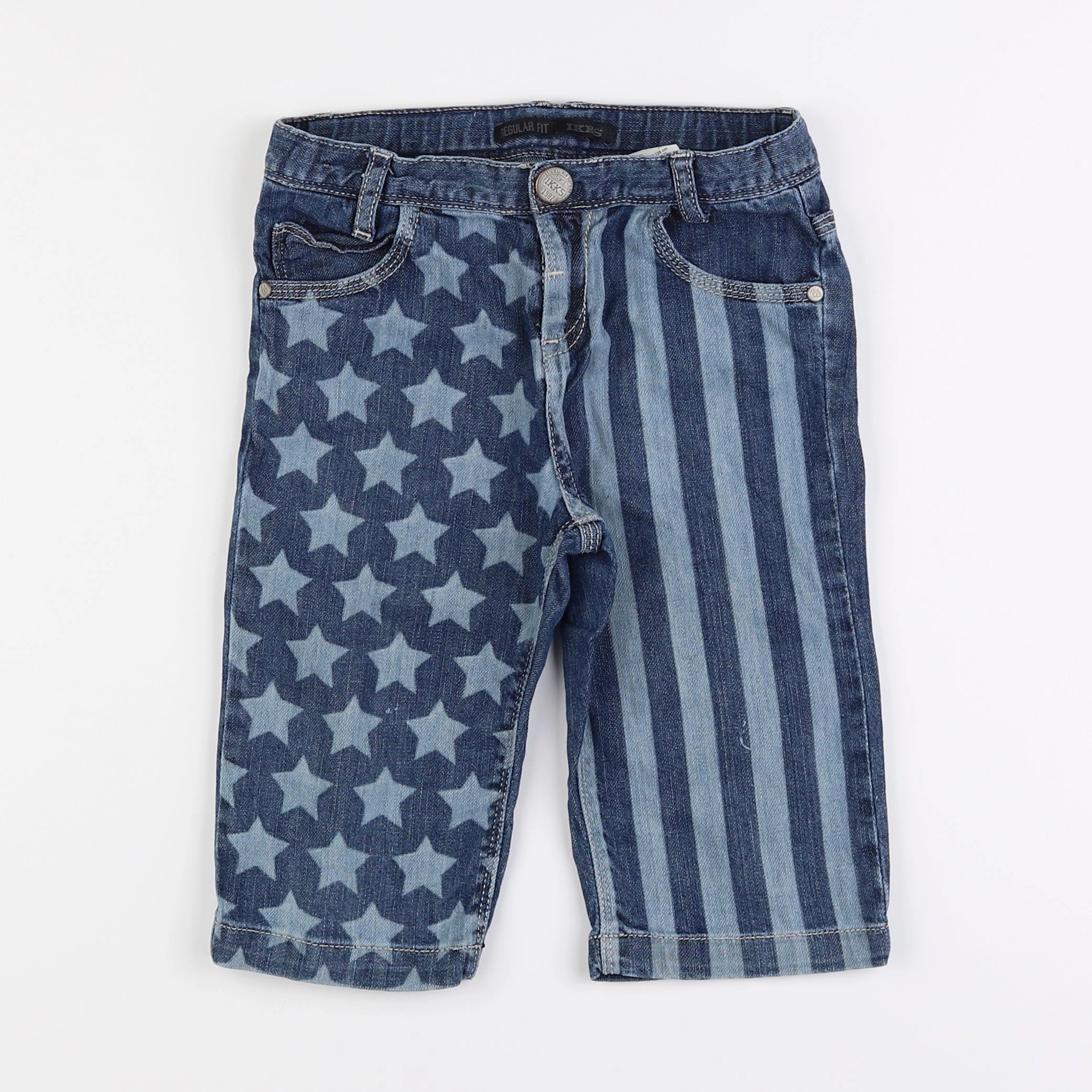 IKKS - short bleu - 8 ans