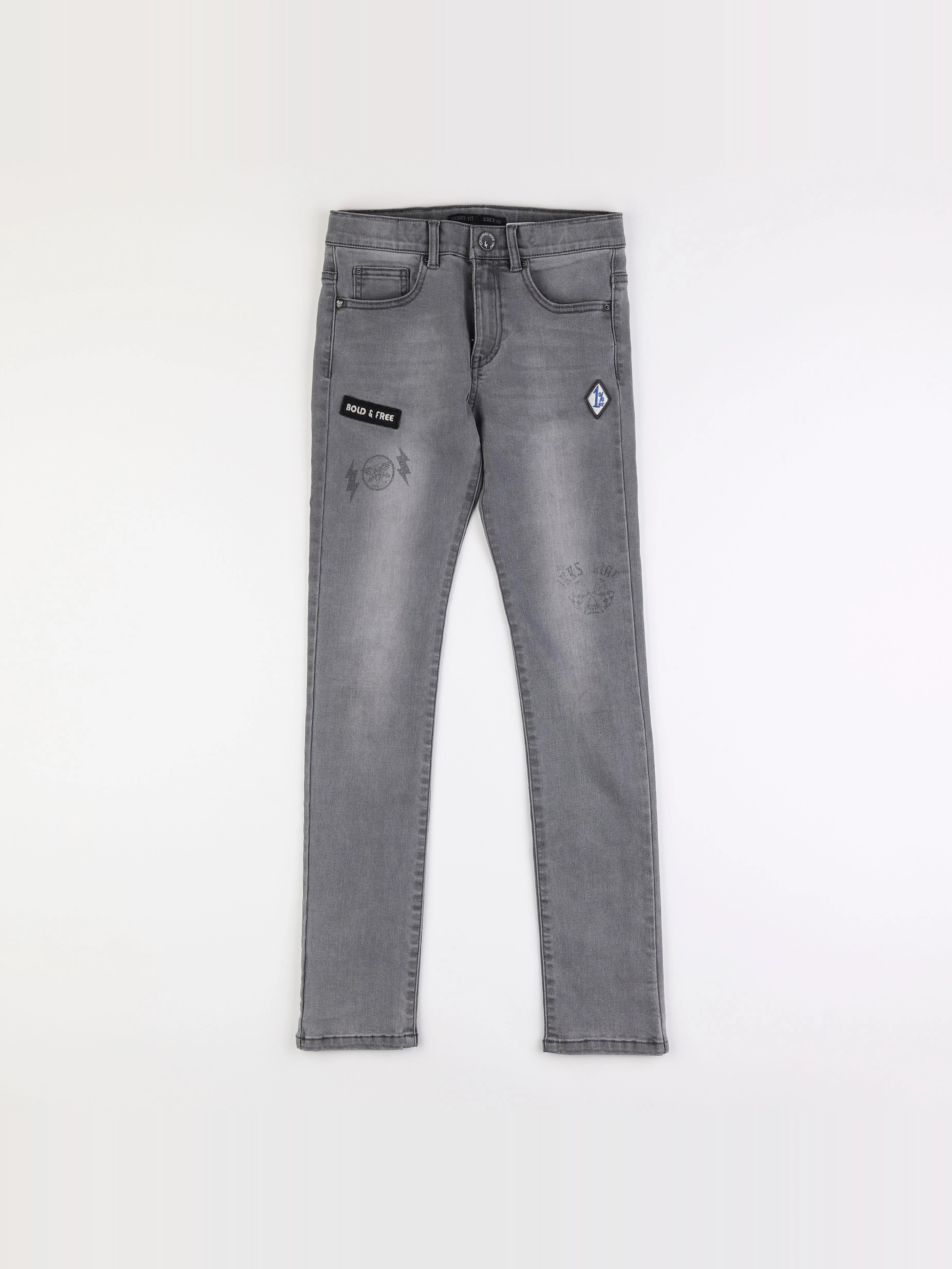 IKKS - jean gris - 12 ans