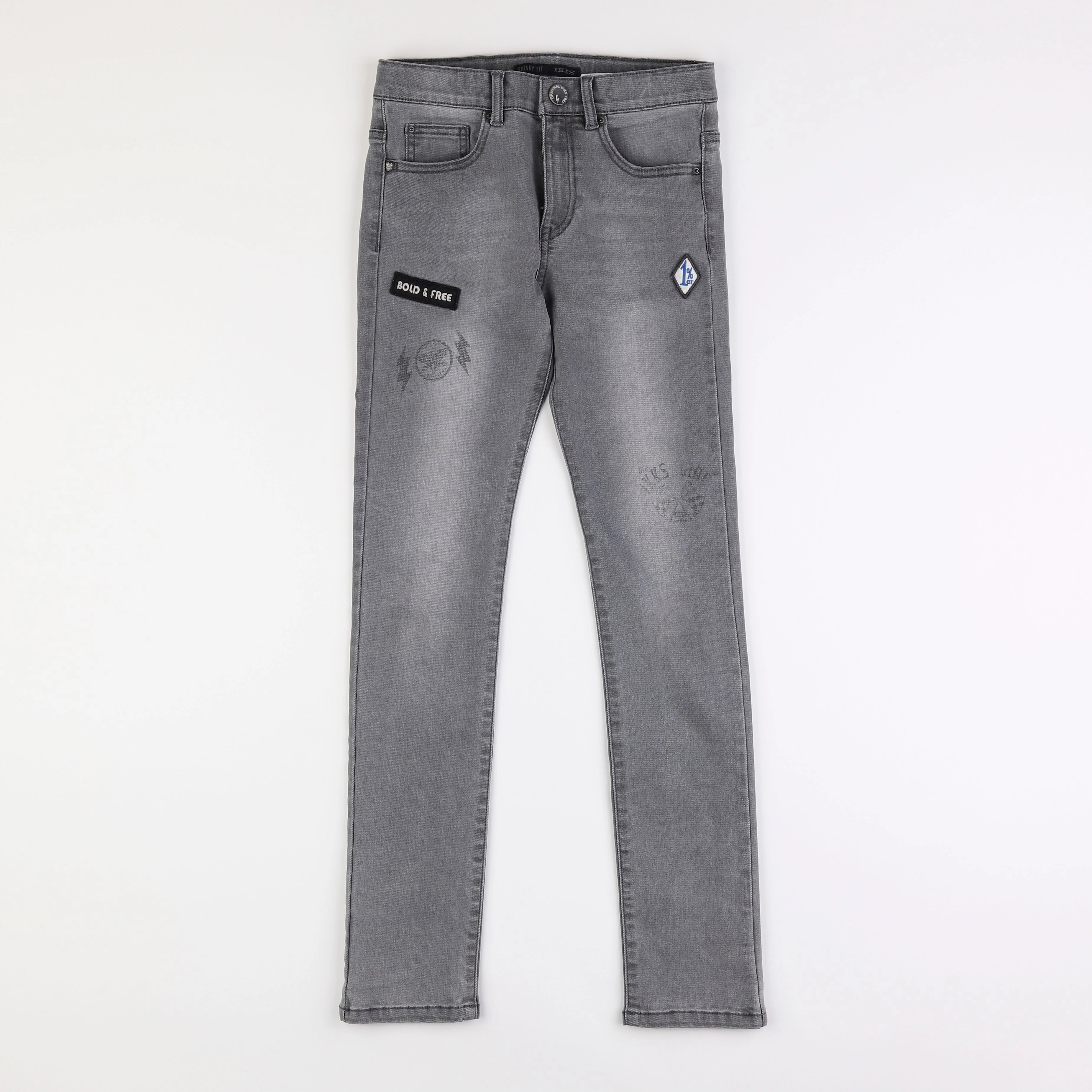 IKKS - jean gris - 12 ans