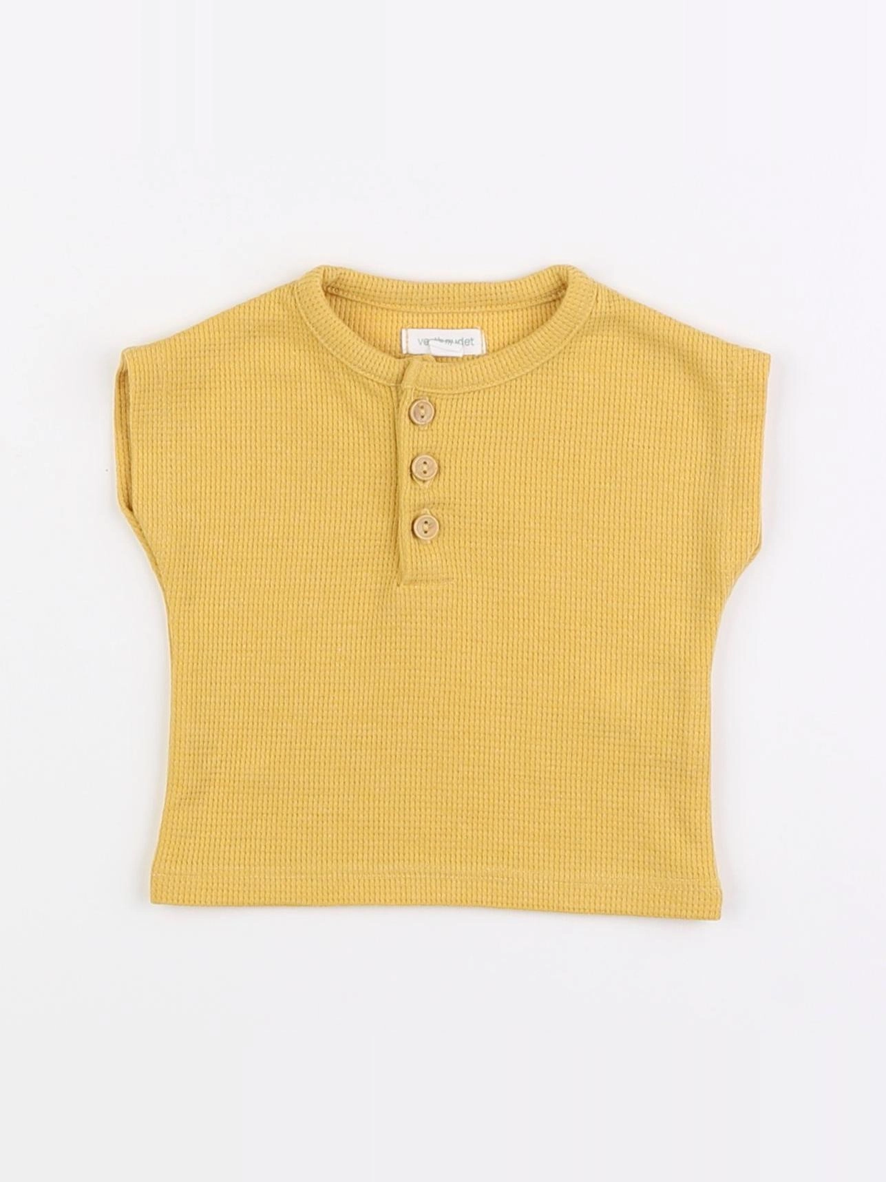 Vertbaudet - tee-shirt jaune - 3 mois