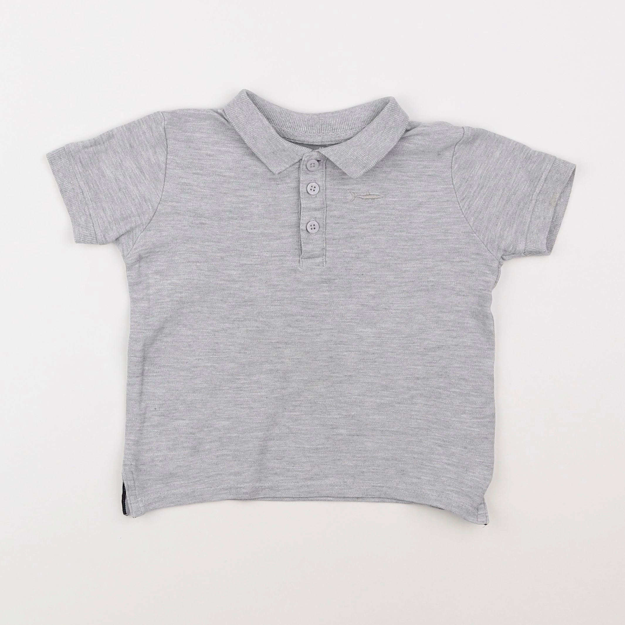 Vertbaudet - polo gris - 3 ans