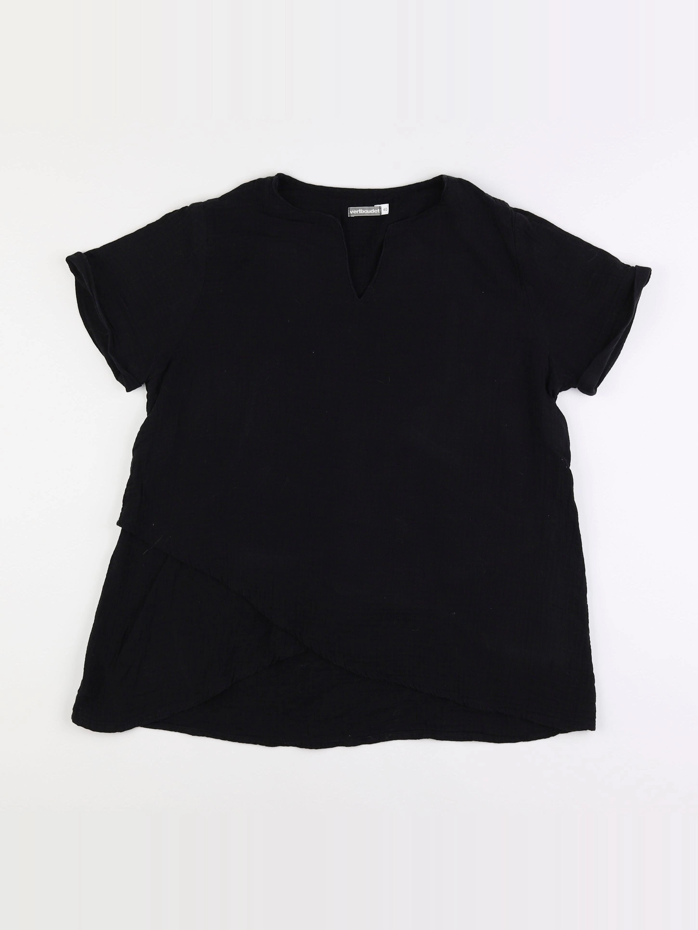 Vertbaudet - blouse allaitement, grossesse noir - 40
