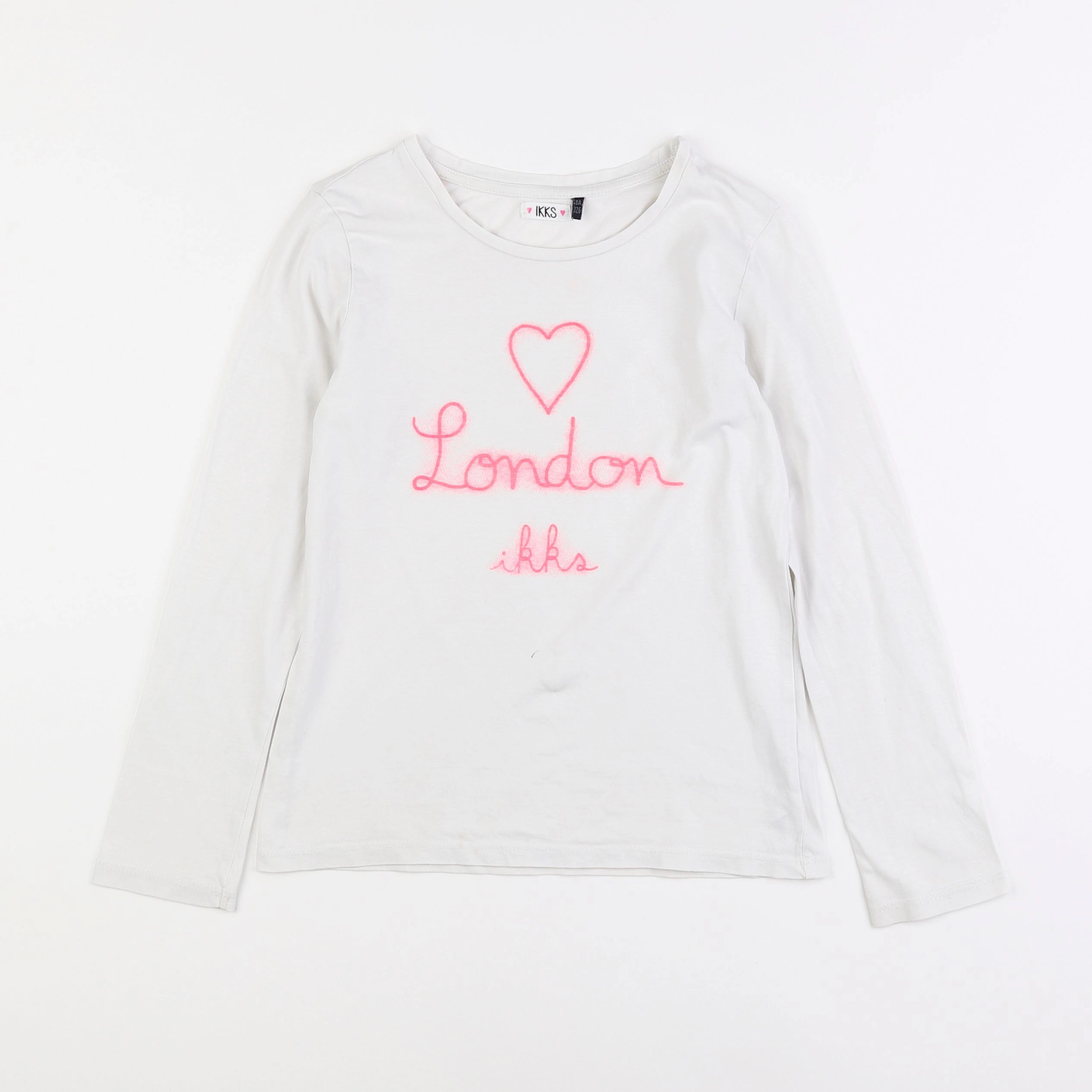 IKKS - tee-shirt blanc - 8 ans