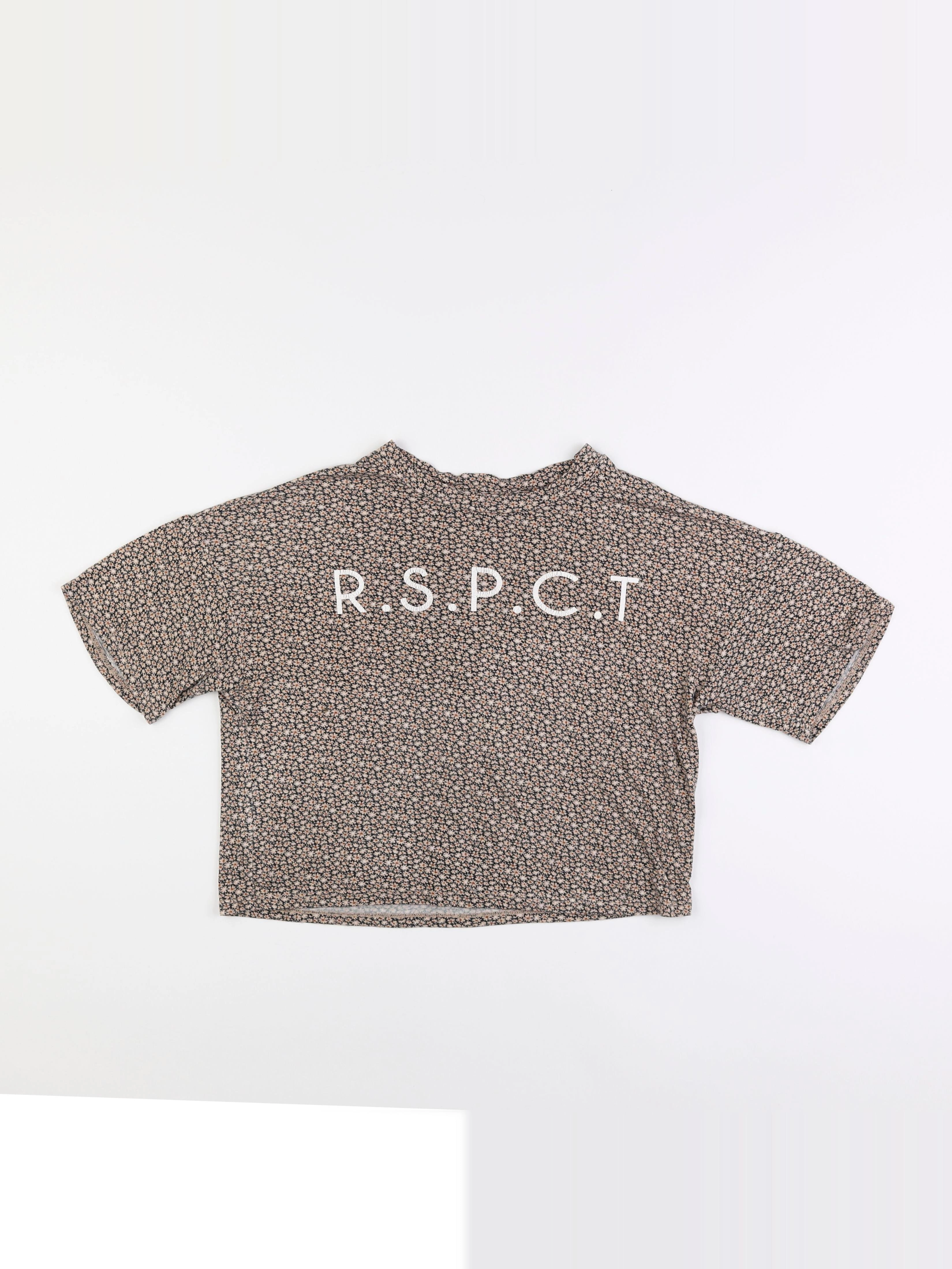 IKKS - tee-shirt court  marron - 10 ans