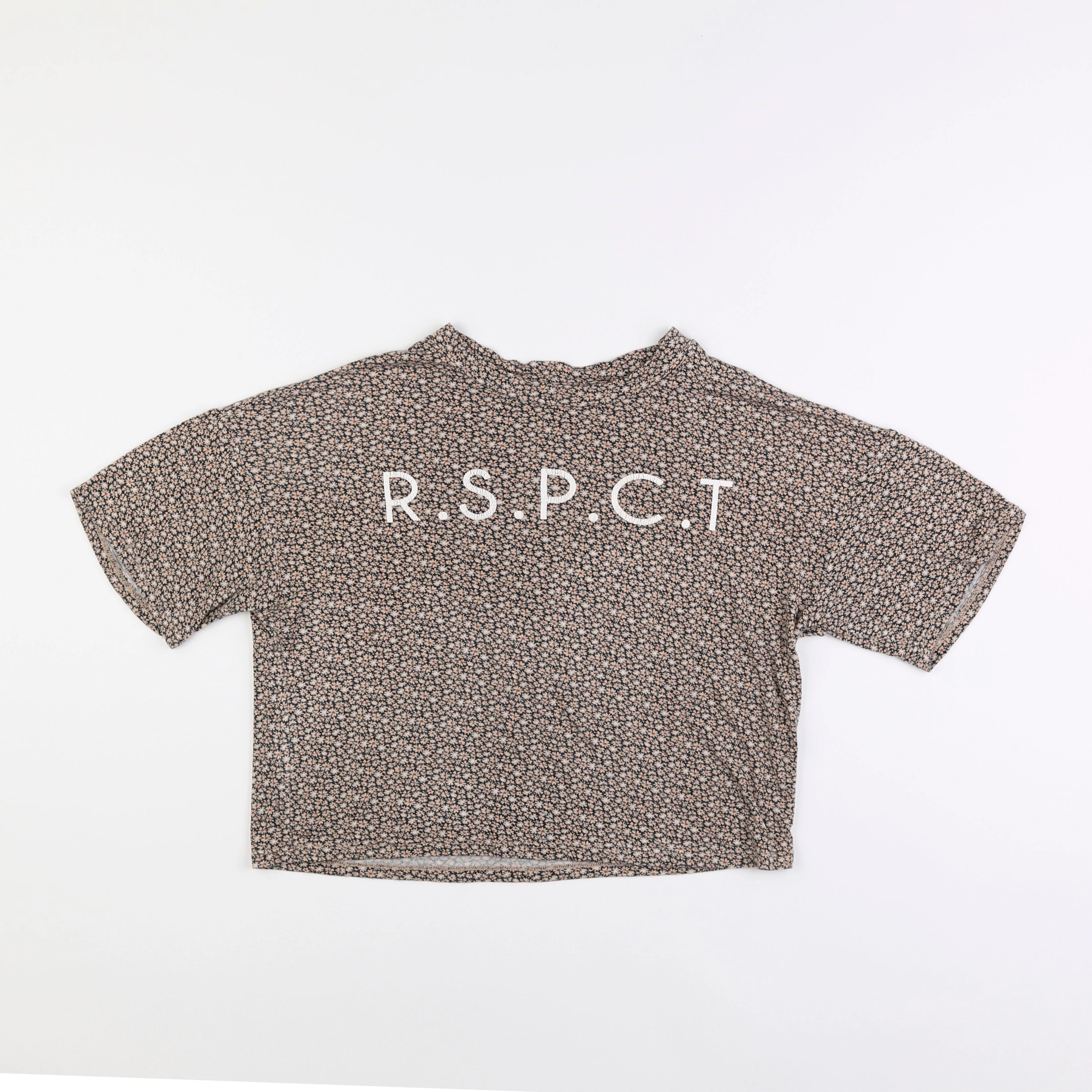 IKKS - tee-shirt court  marron - 10 ans