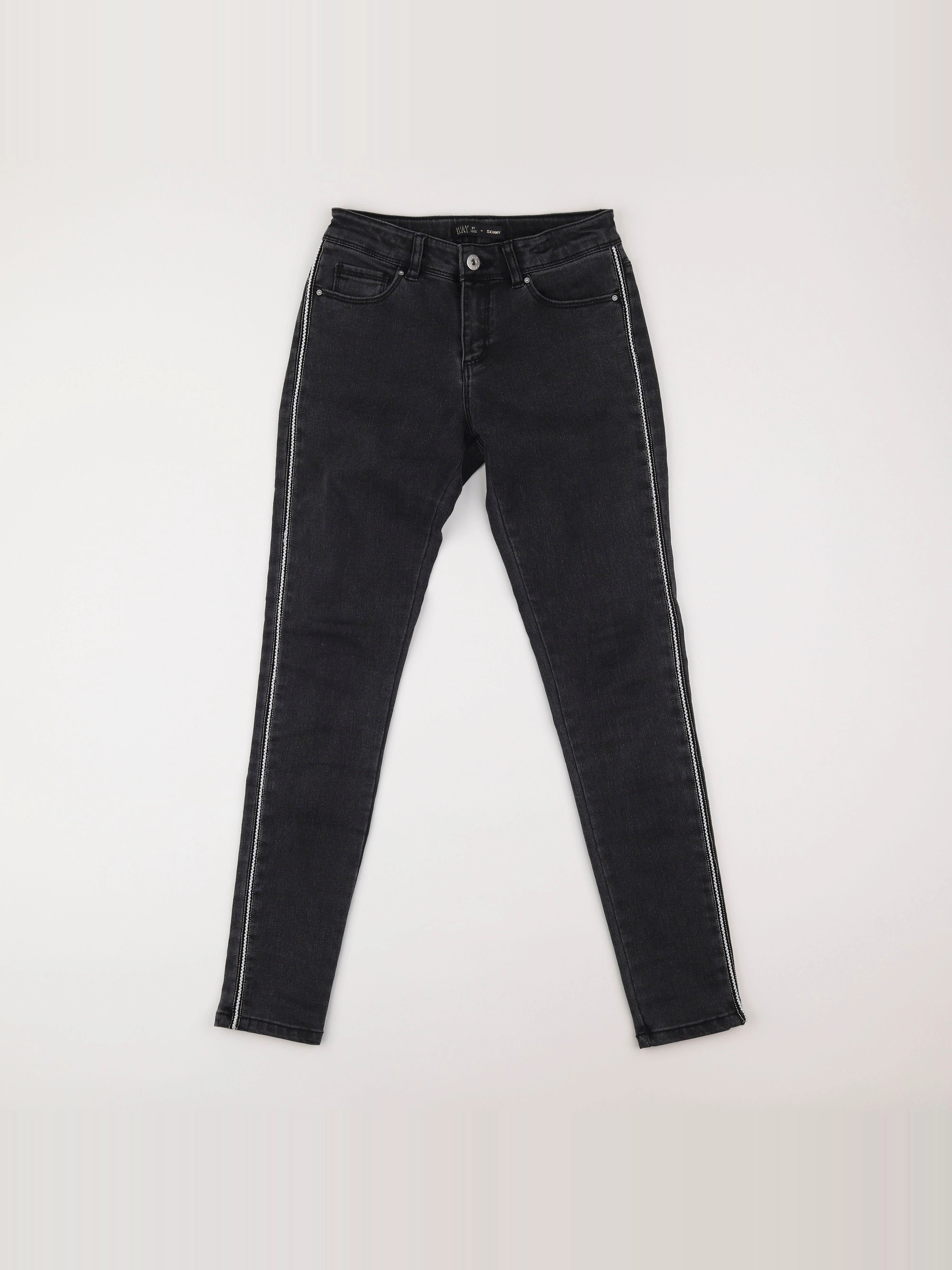 IKKS - jean gris - 12 ans