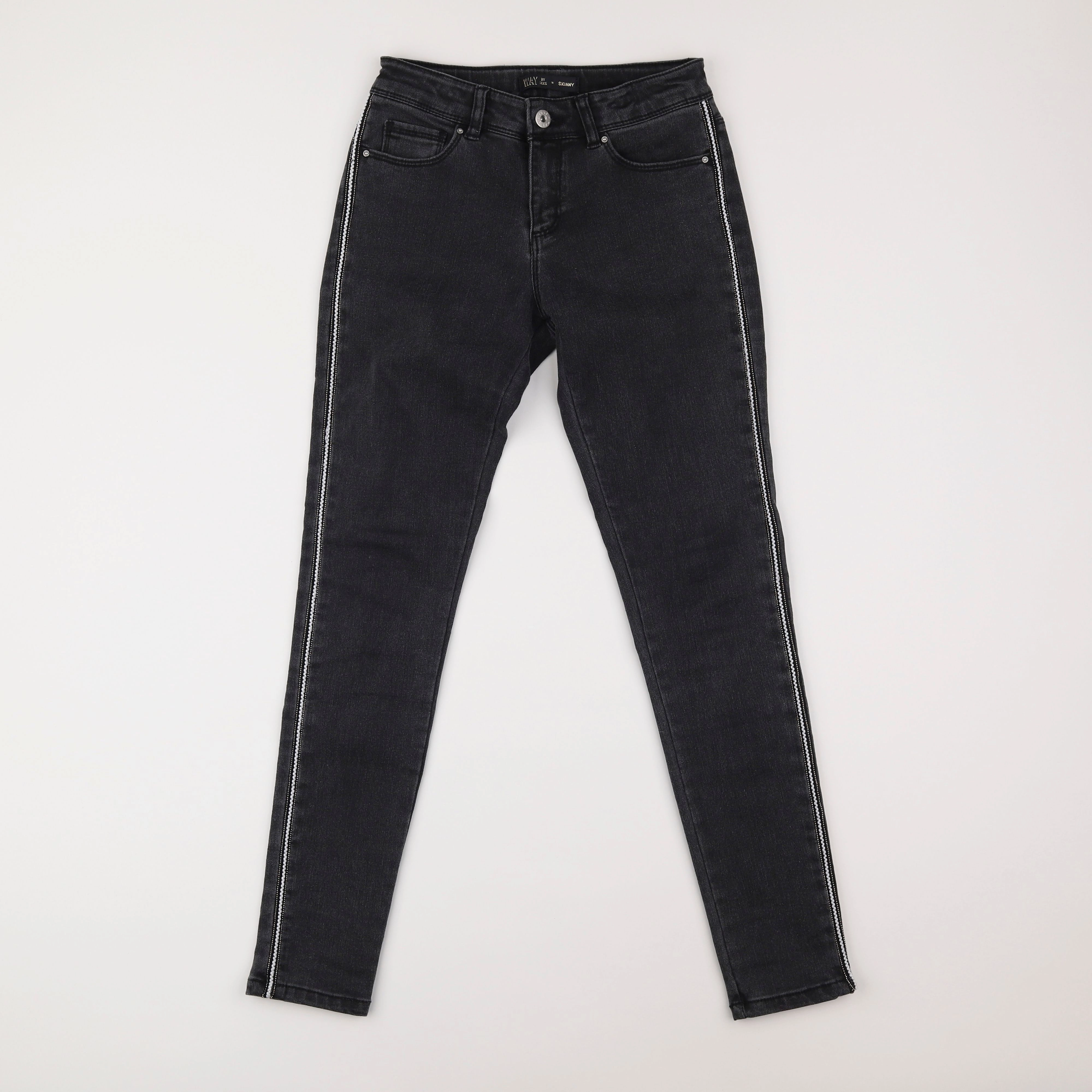 IKKS - jean gris - 12 ans