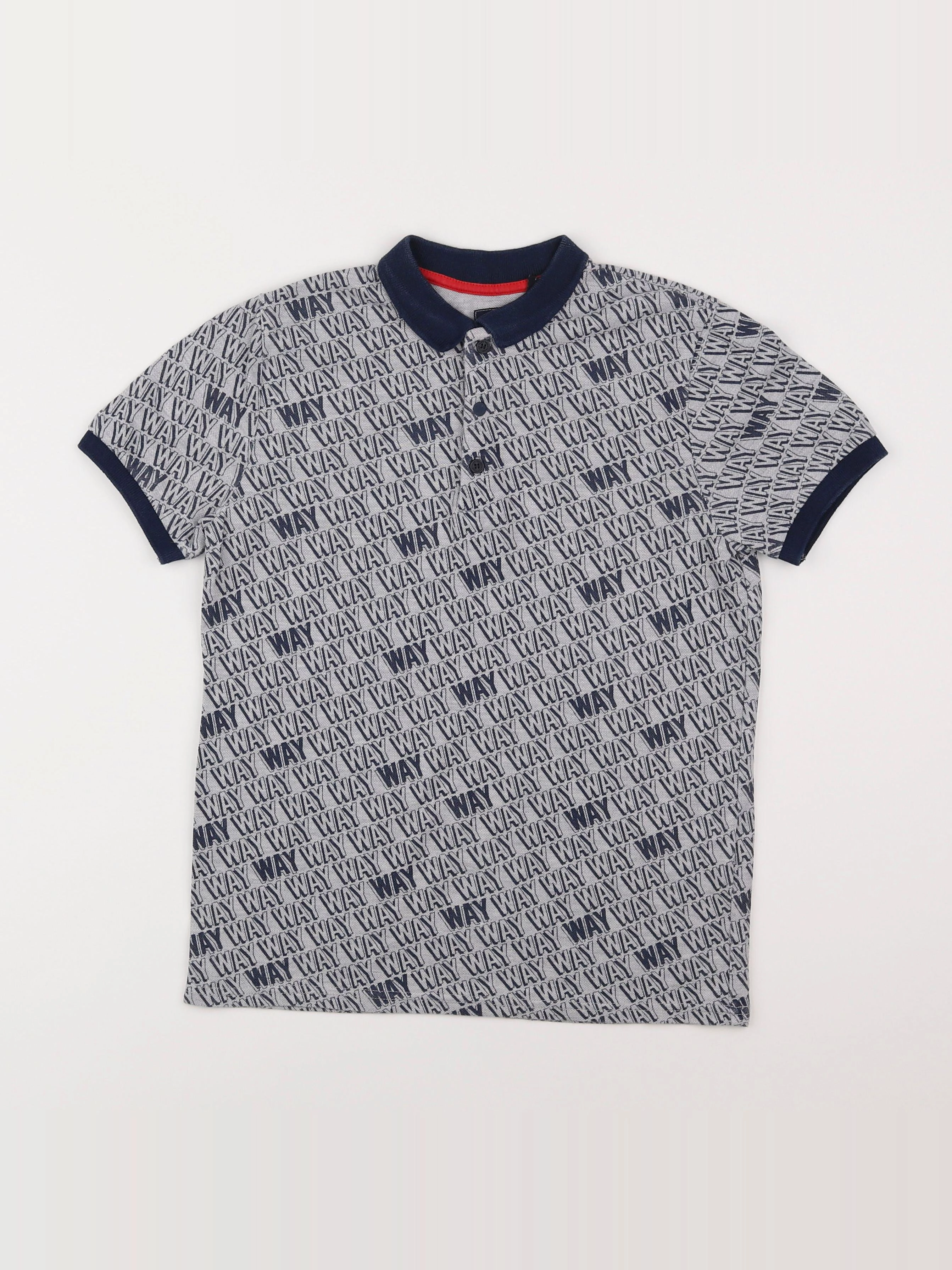 IKKS - polo gris - 14 ans