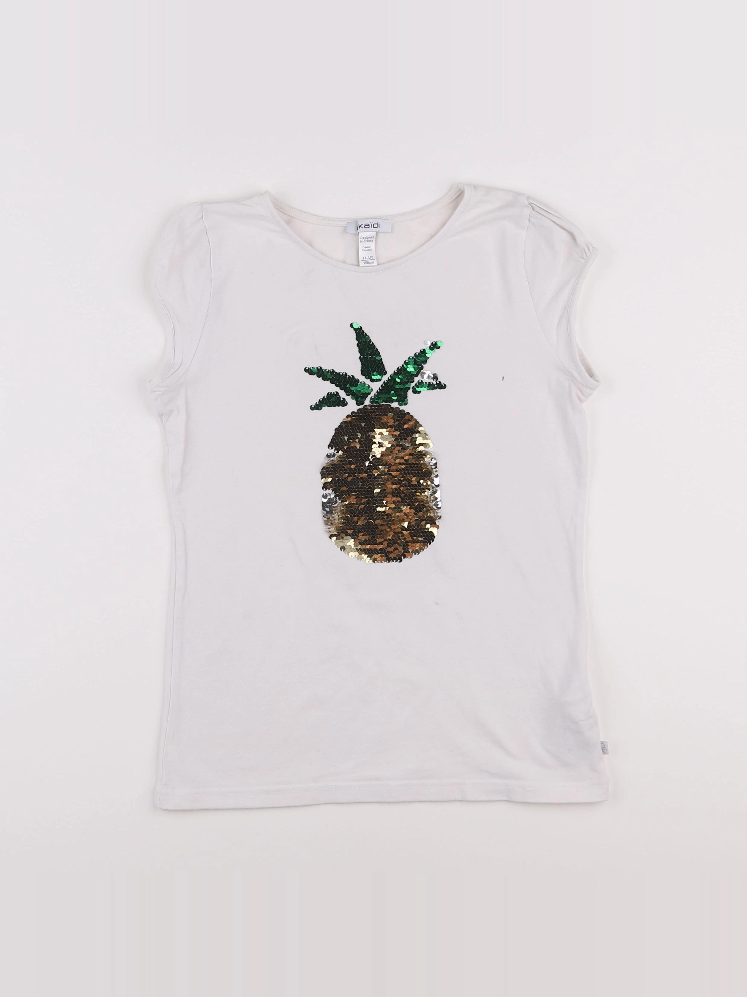 Okaidi - tee-shirt blanc - 14 ans