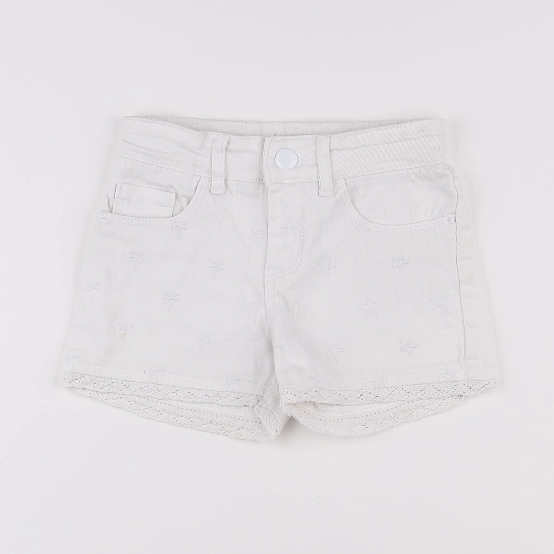 IKKS - short blanc - 6 ans