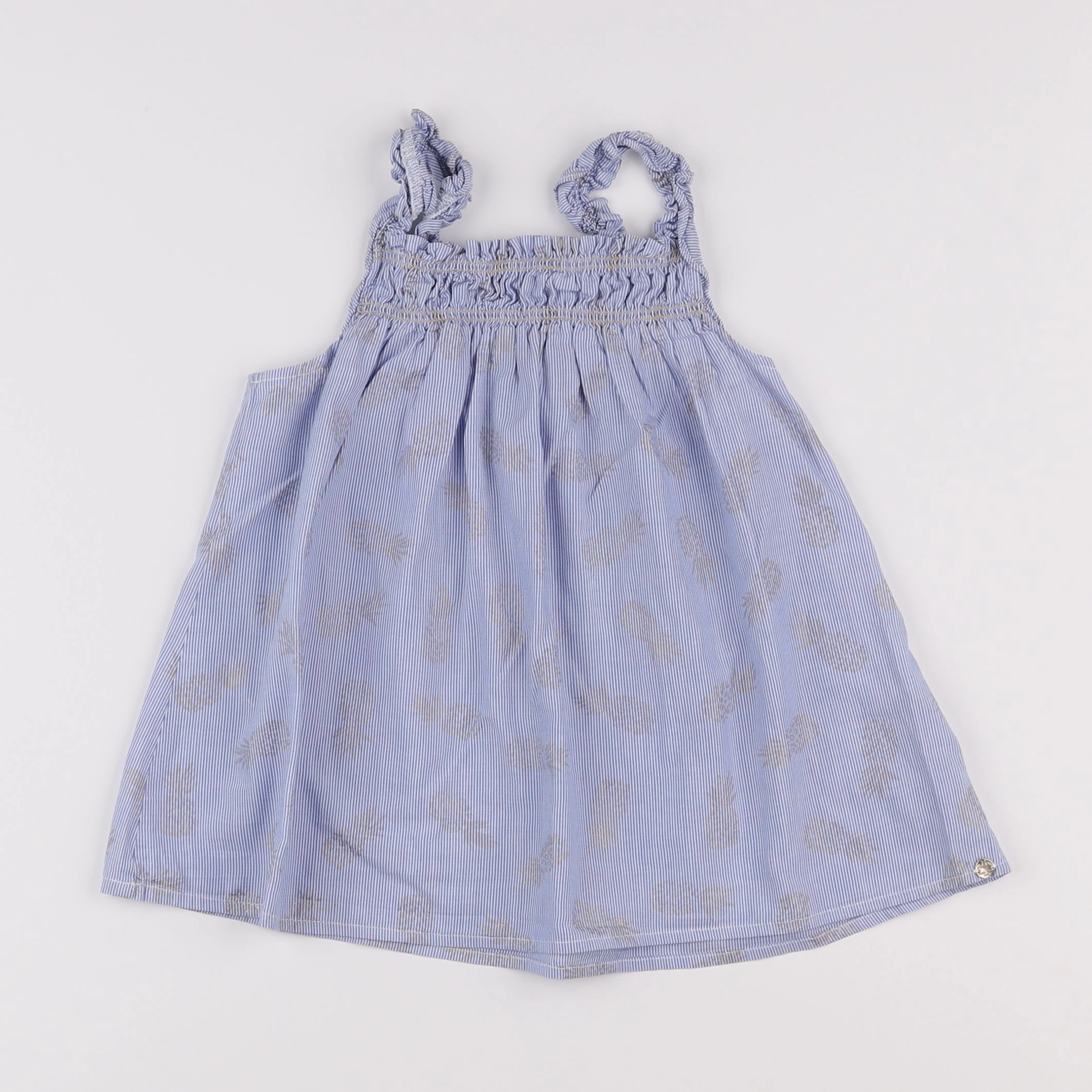 IKKS - blouse bleu - 8 ans