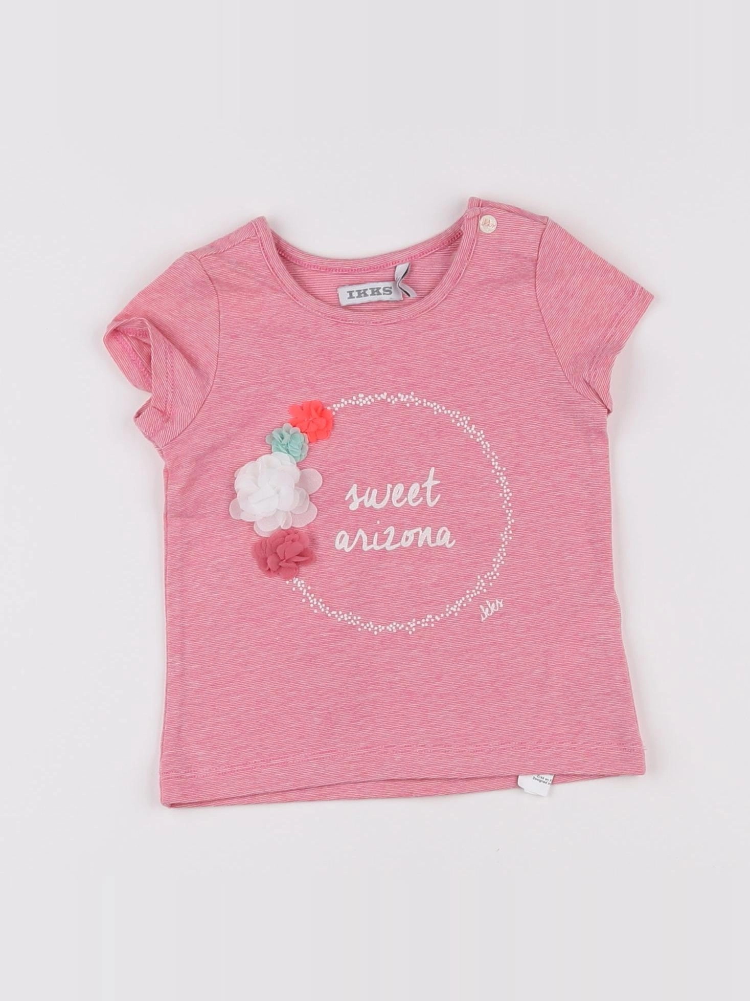 IKKS - tee-shirt rose - 6 mois