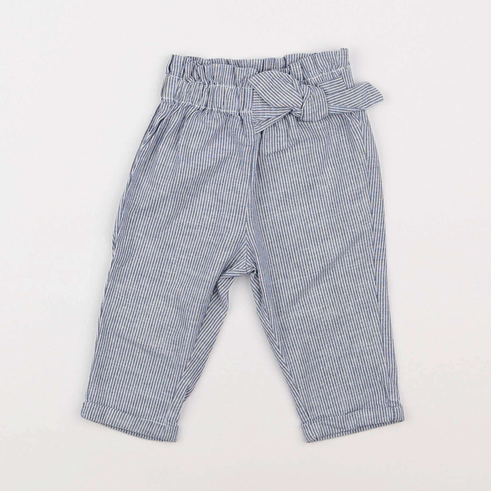 Vertbaudet - pantalon bleu - 6 mois