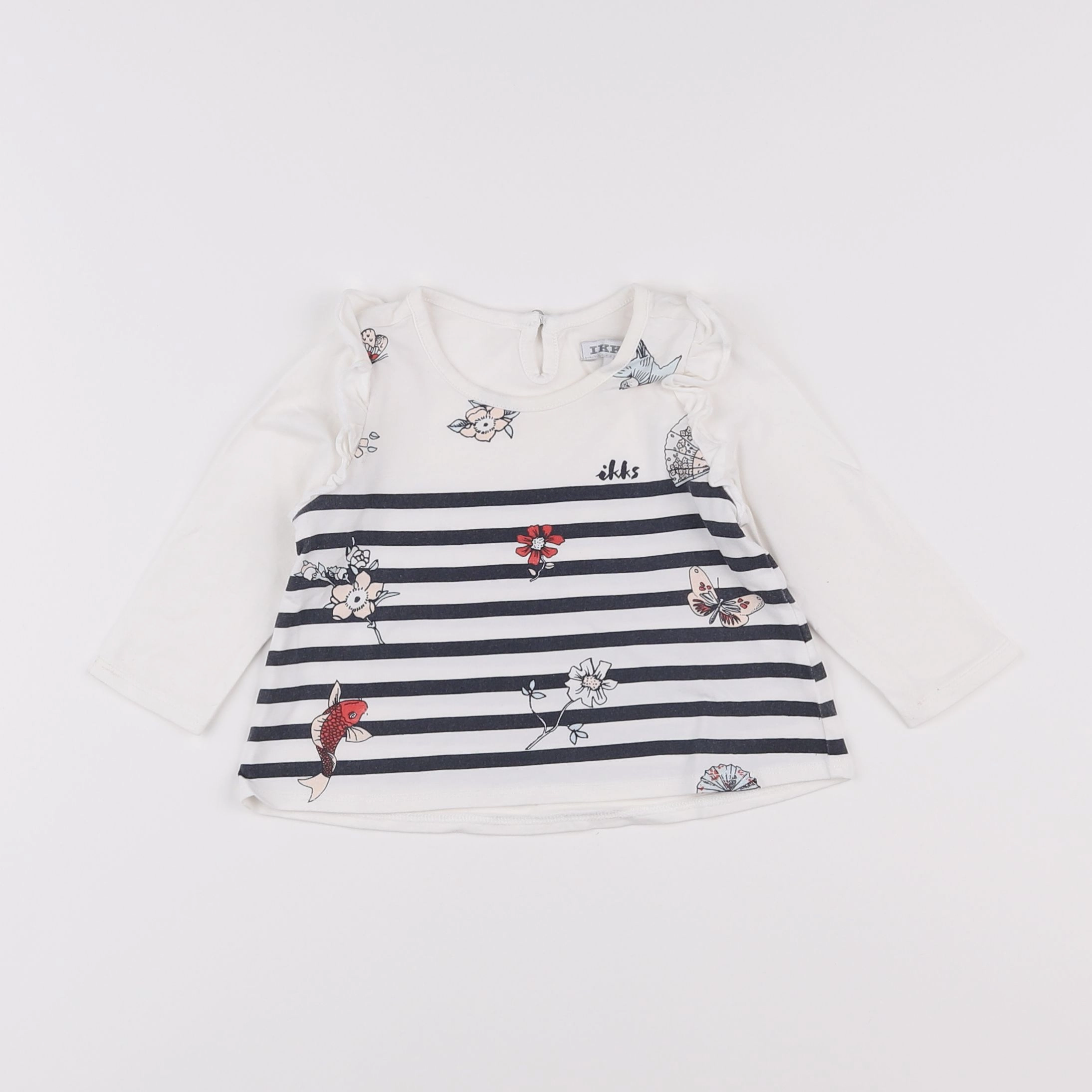 IKKS - tee-shirt blanc - 6 mois