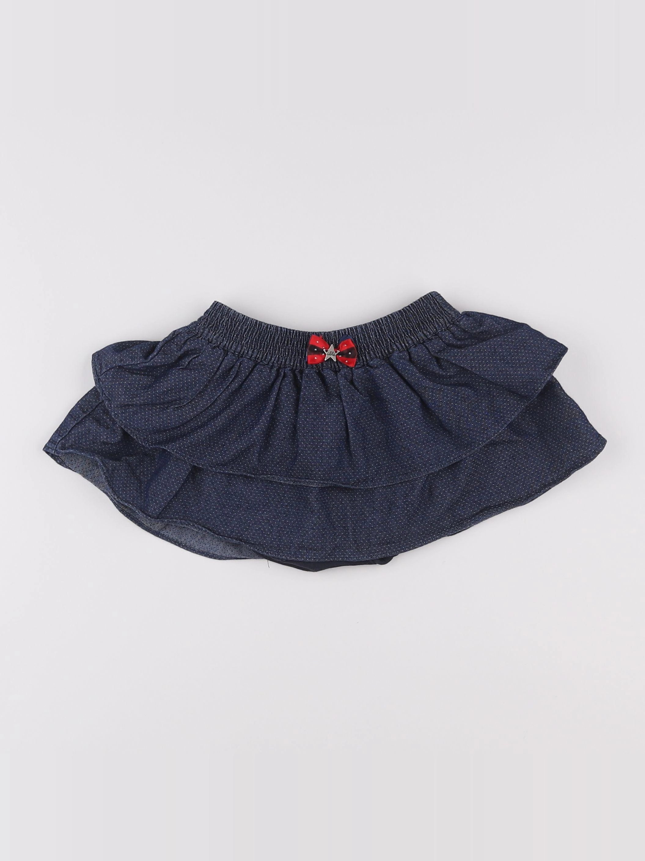 IKKS - jupe short bleu - 18 mois