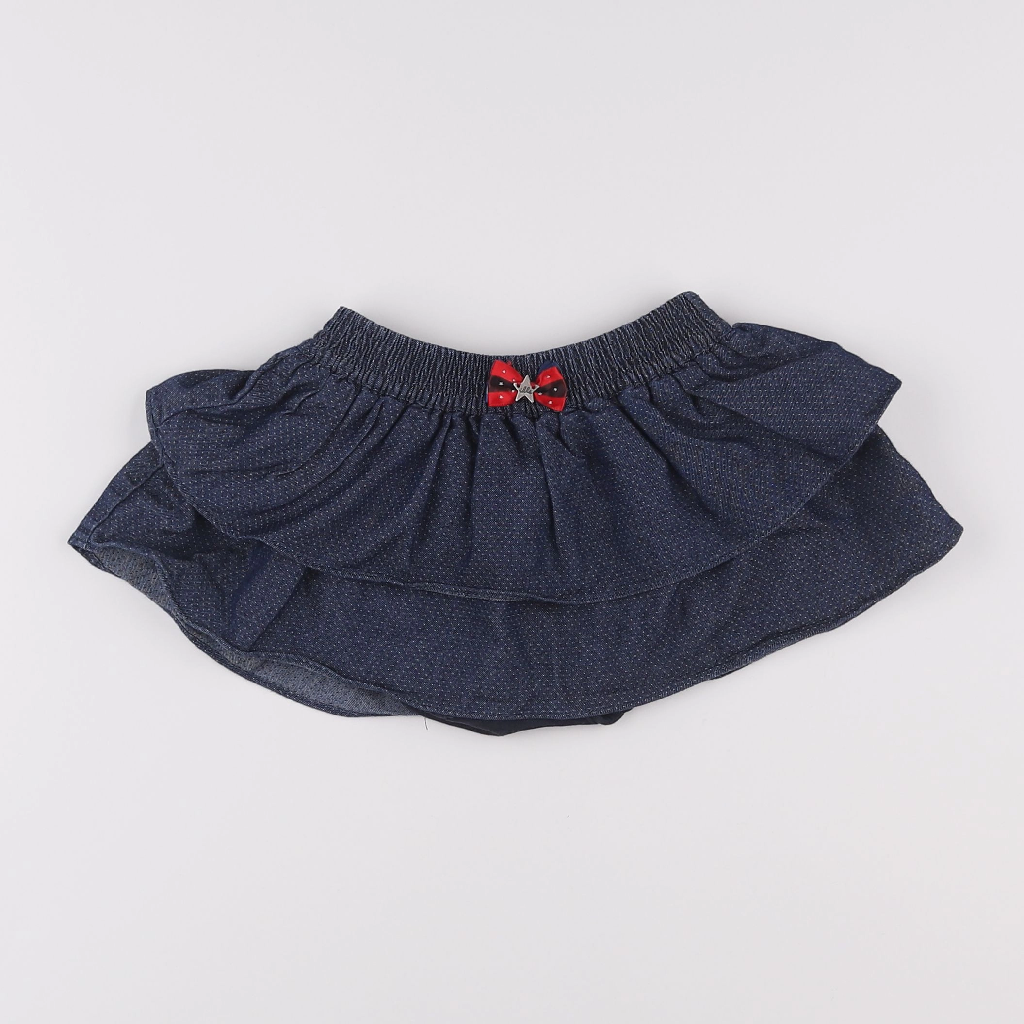 IKKS - jupe short bleu - 18 mois