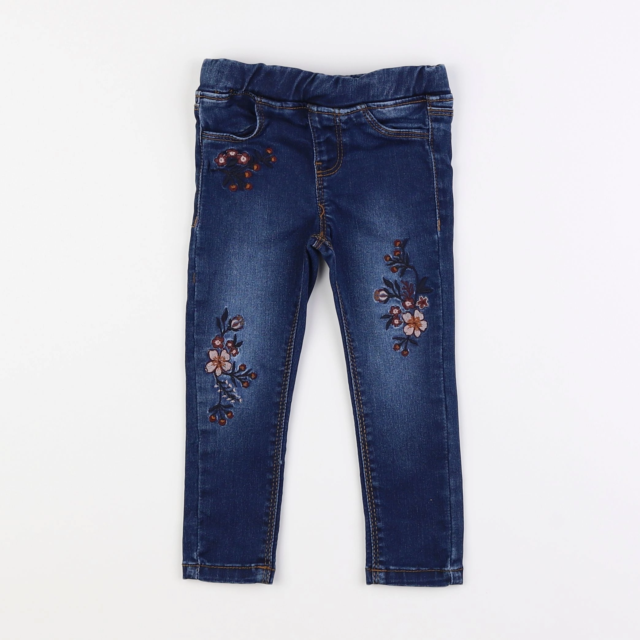 Vertbaudet - jegging bleu - 2 ans