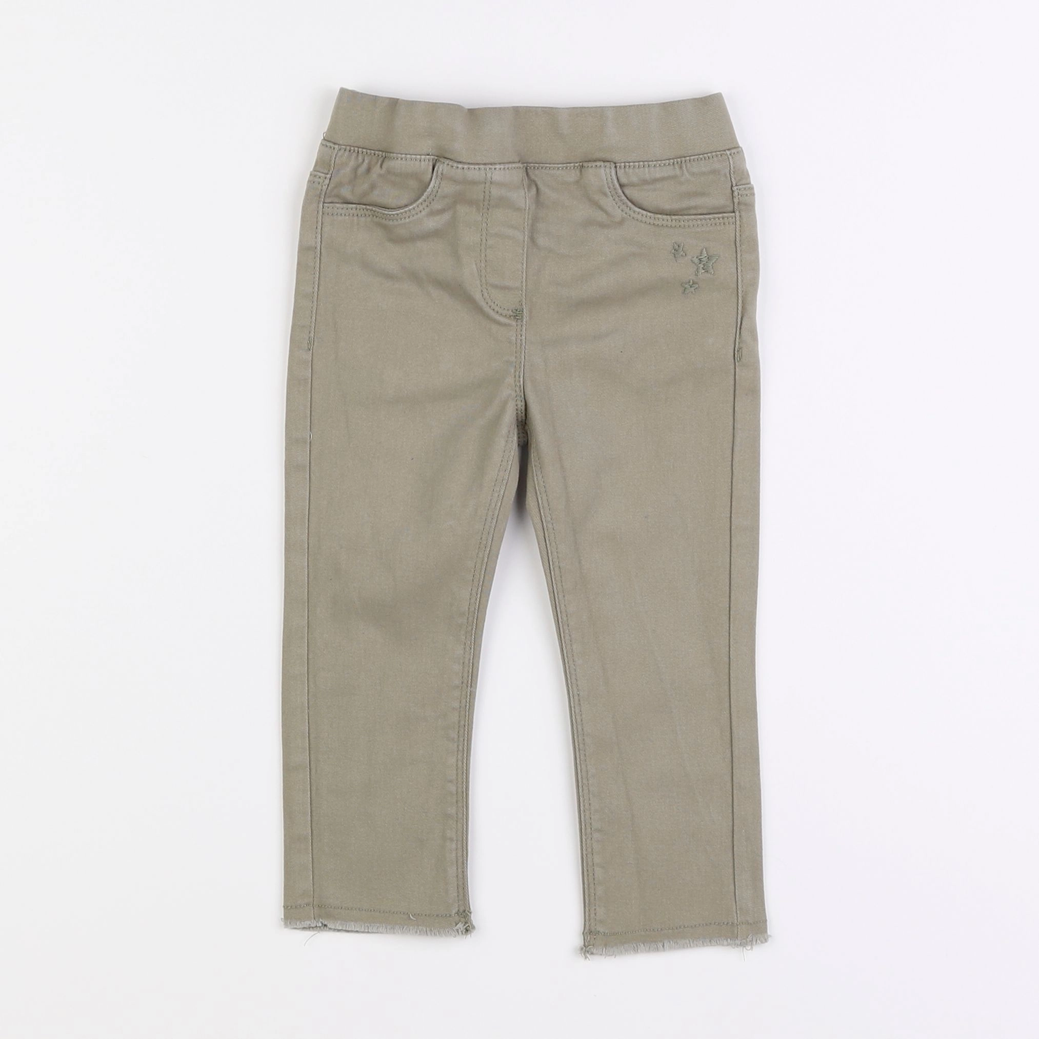 Vertbaudet - jegging vert - 2 ans