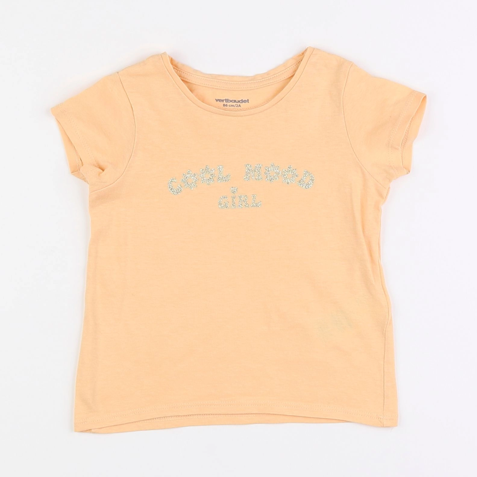 Vertbaudet - tee-shirt orange - 2 ans