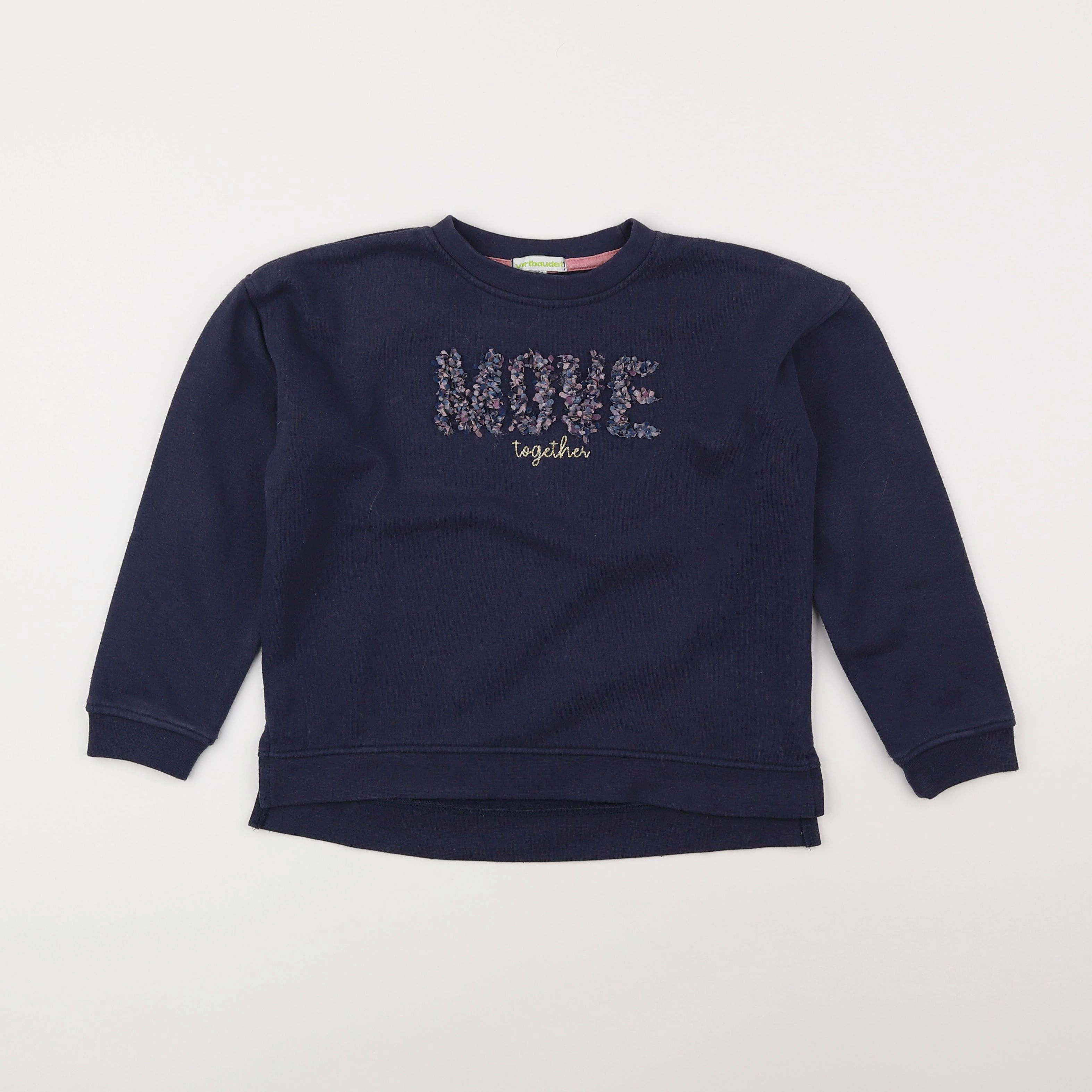 Vertbaudet - sweat bleu - 8 ans