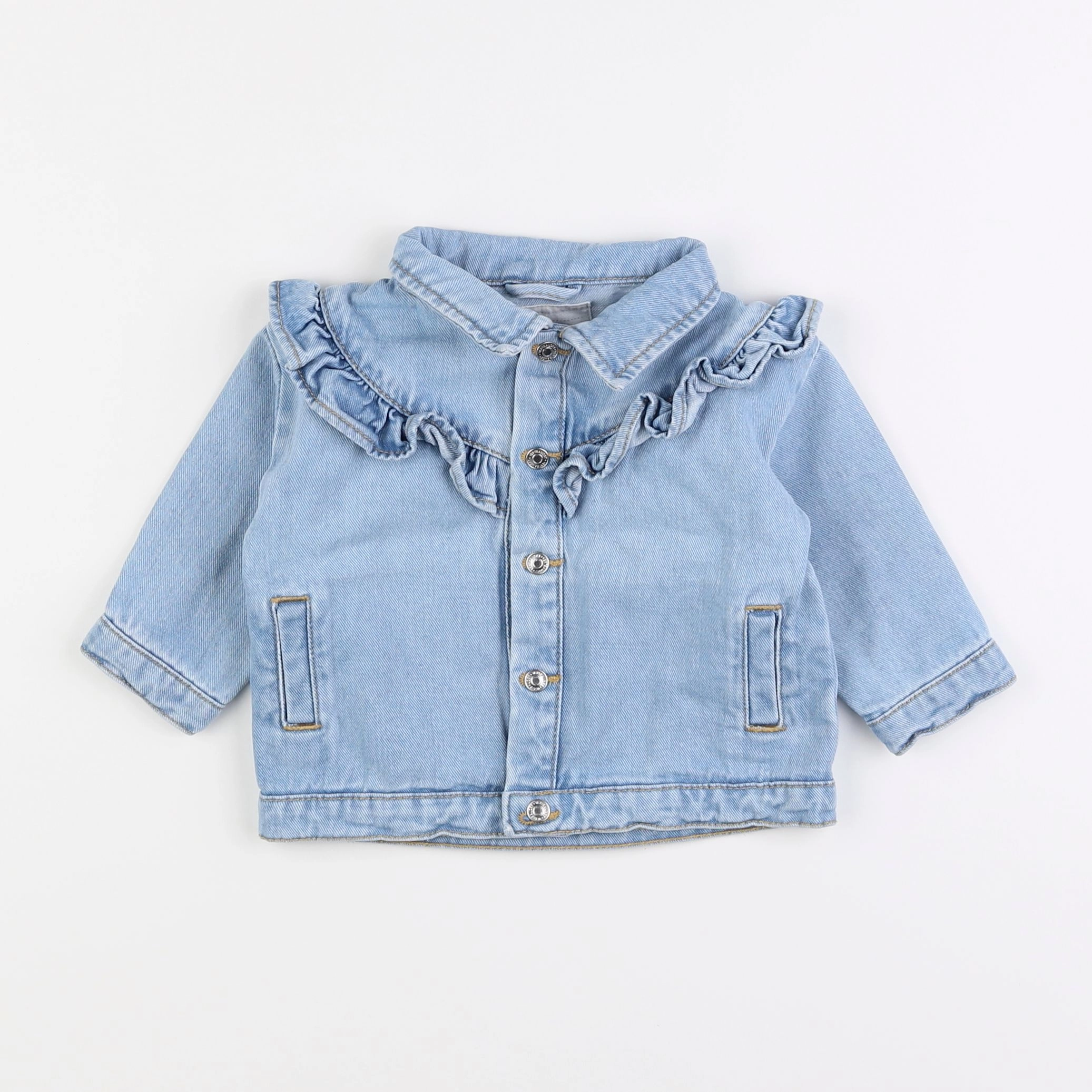 Vertbaudet - veste bleu - 9 mois