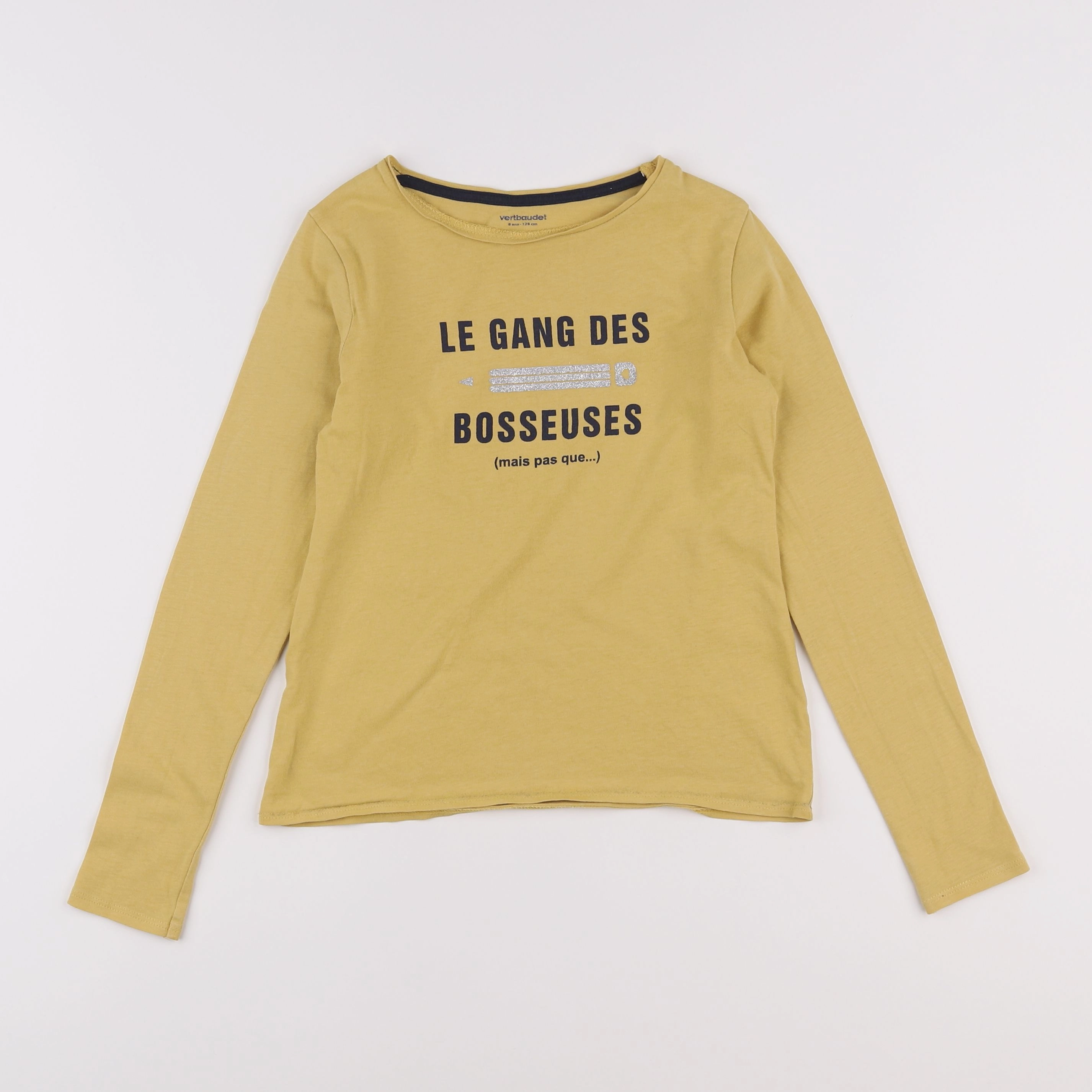 Vertbaudet - tee-shirt jaune - 8 ans