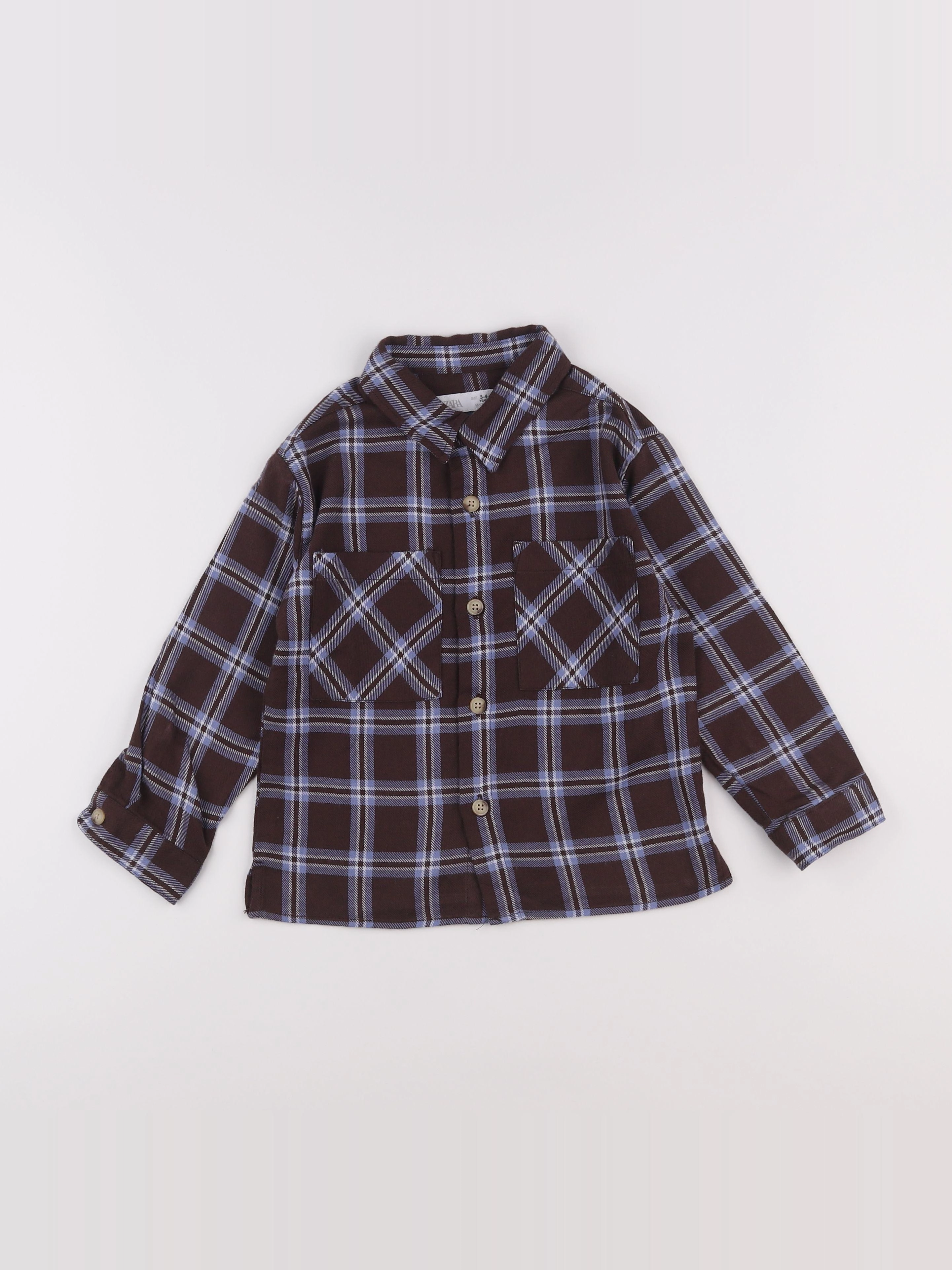 Zara - chemise marron - 3/4 ans