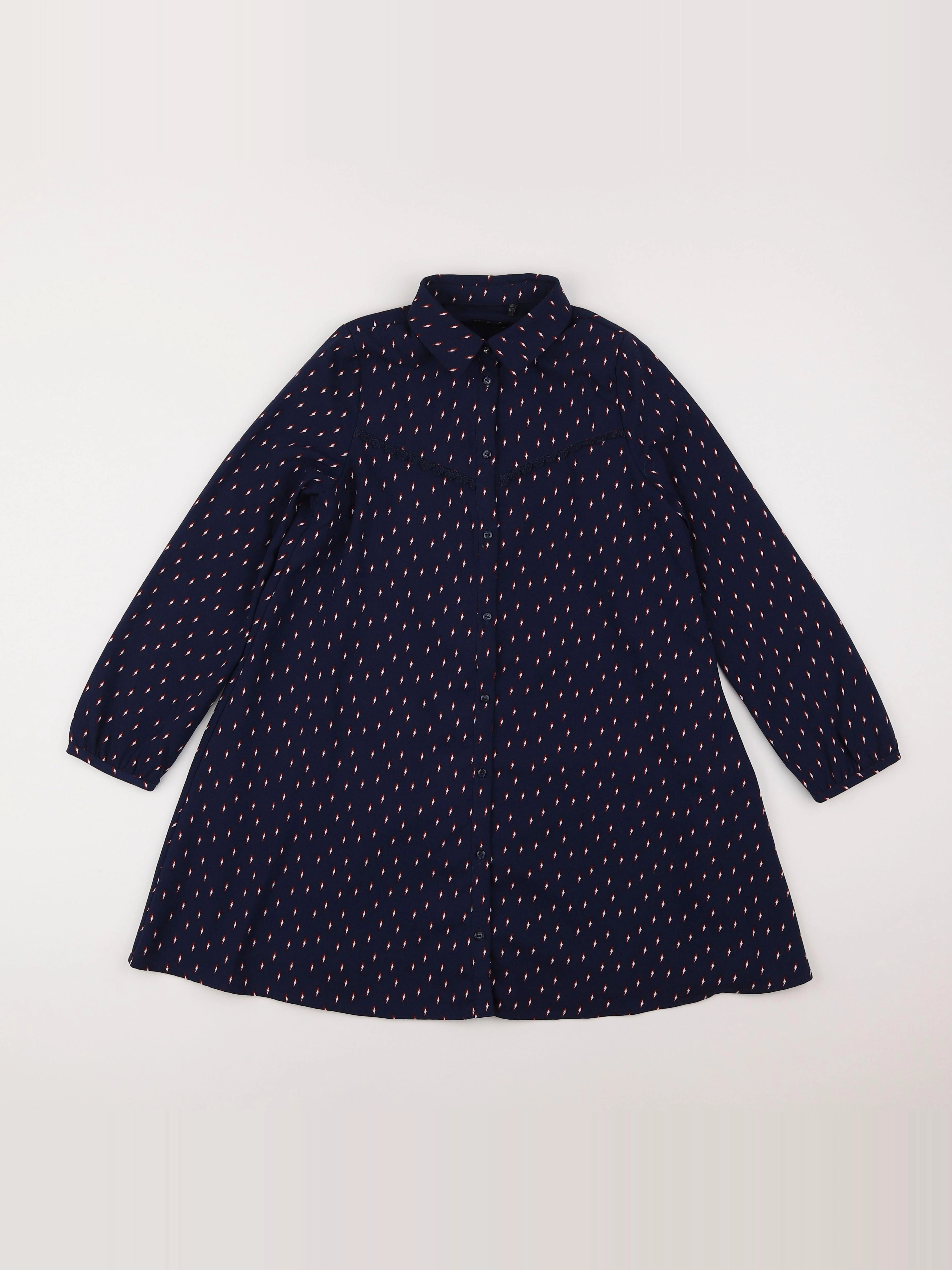 IKKS - robe bleu - 10 ans