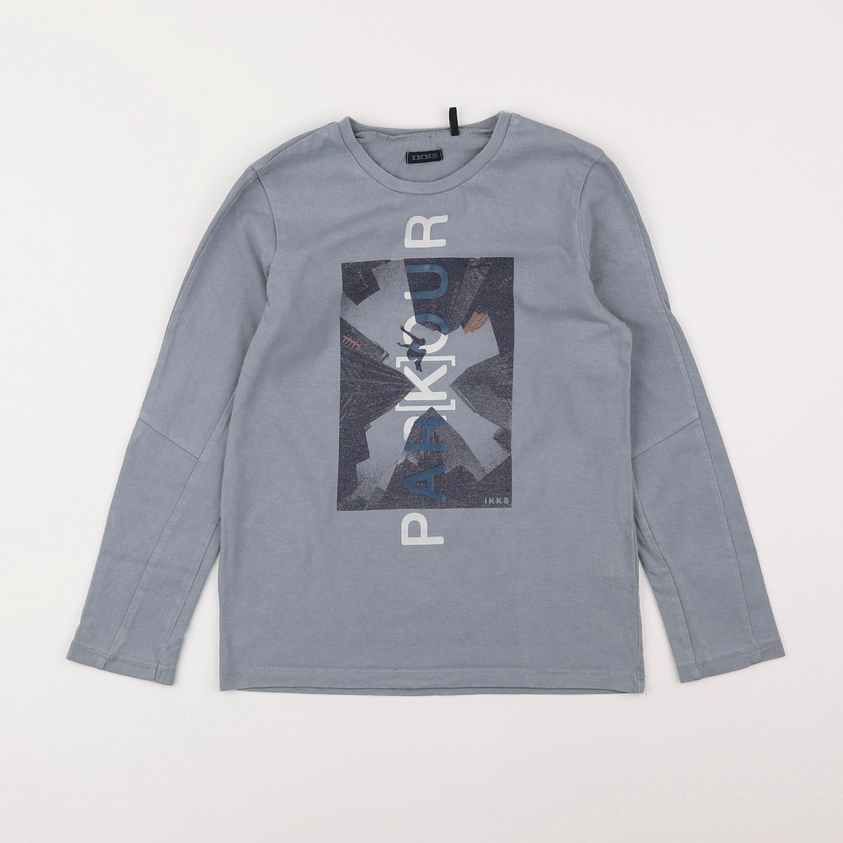 IKKS - tee-shirt gris - 8 ans