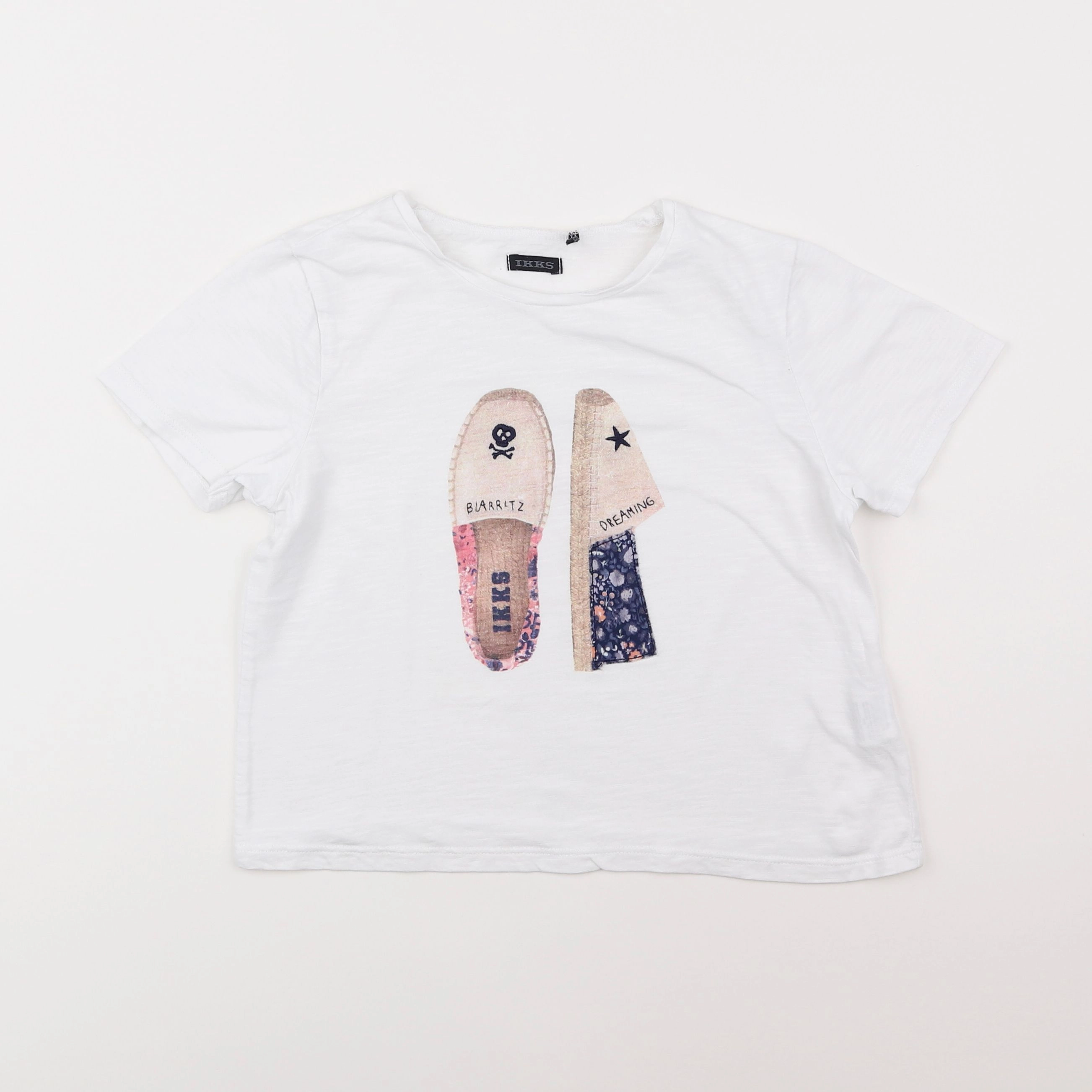 IKKS - tee-shirt blanc - 8 ans
