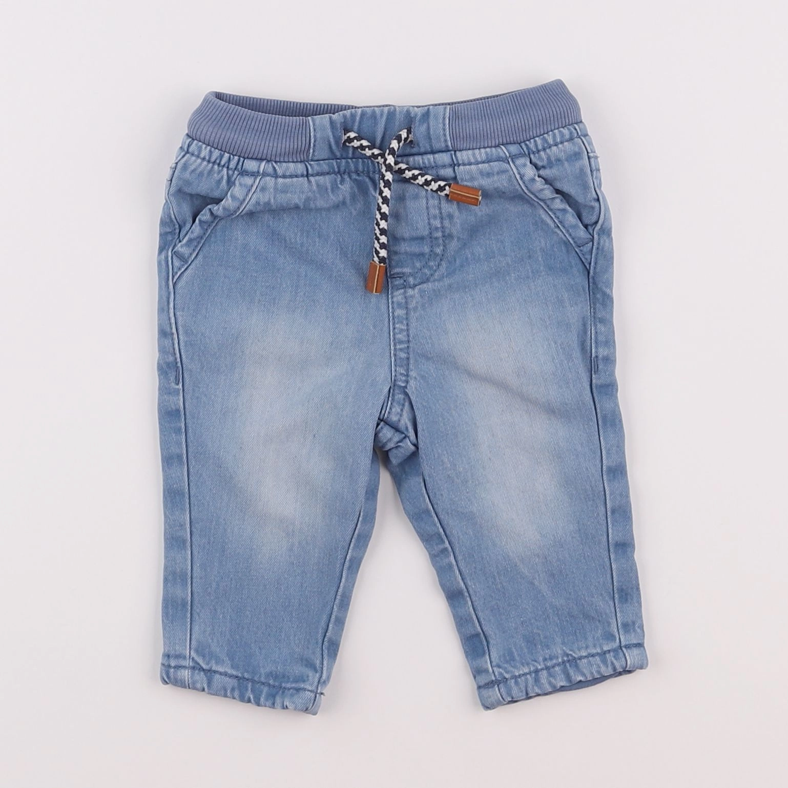 Vertbaudet - pantalon bleu - 3 mois