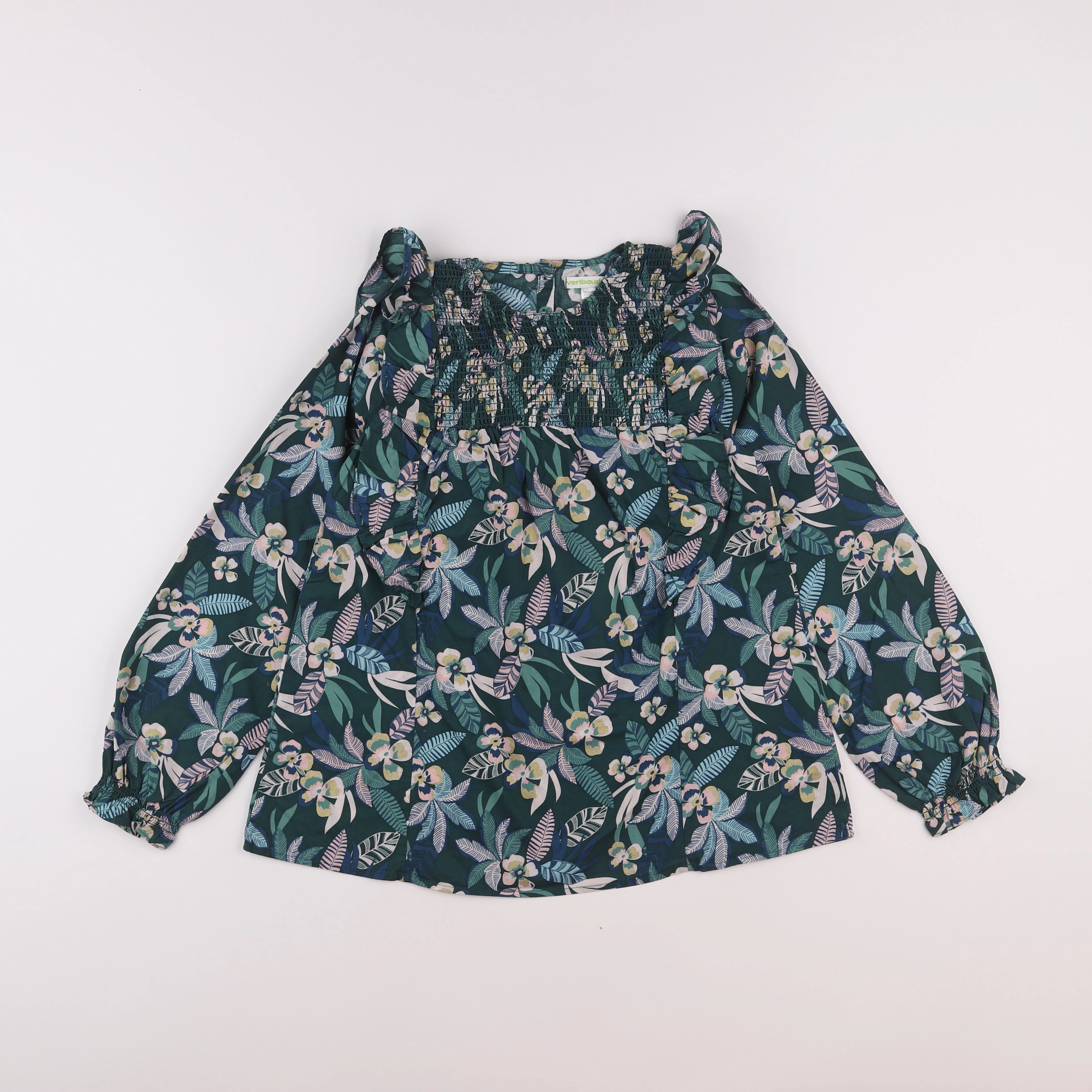 Vertbaudet - blouse vert - 12 ans