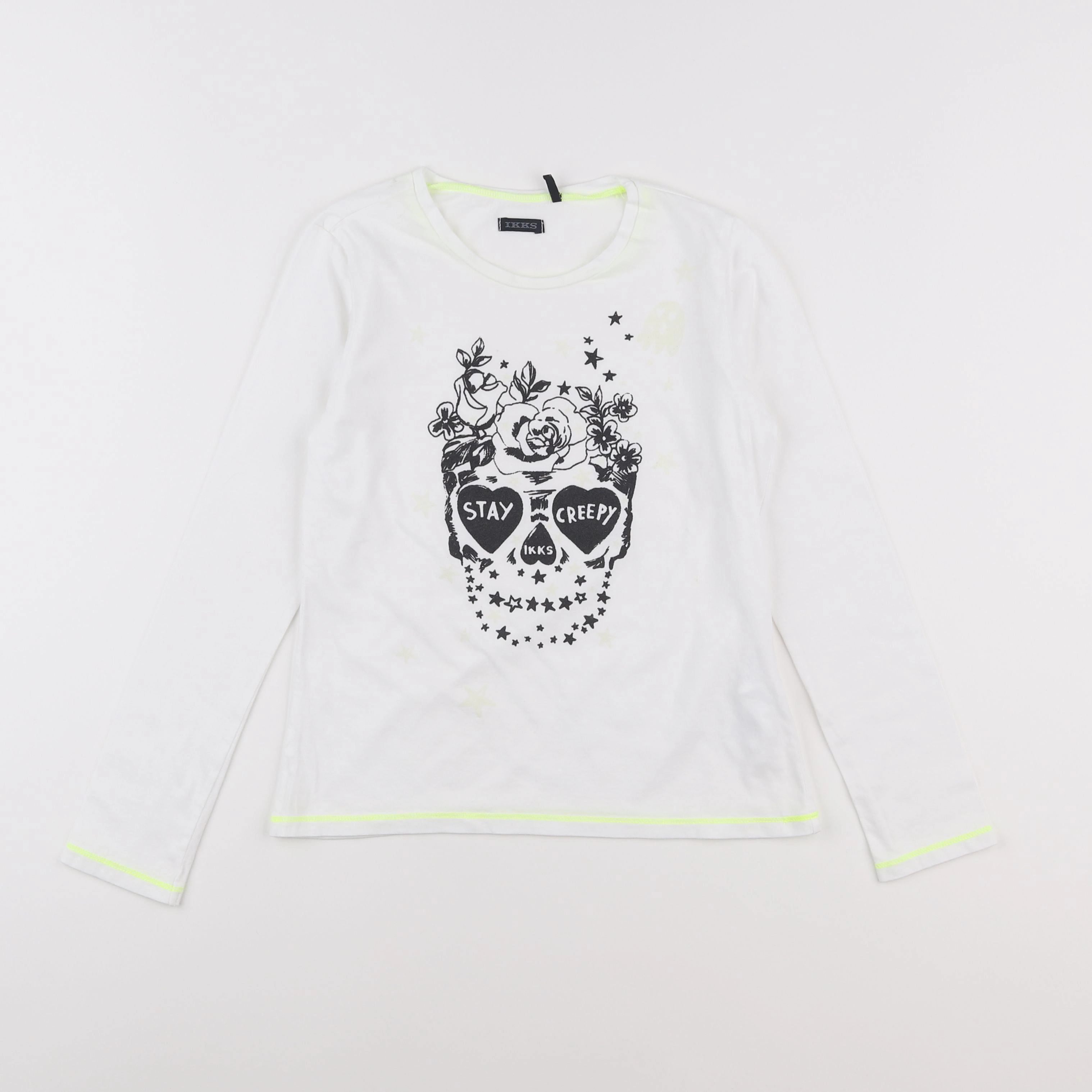IKKS - tee-shirt blanc - 10 ans