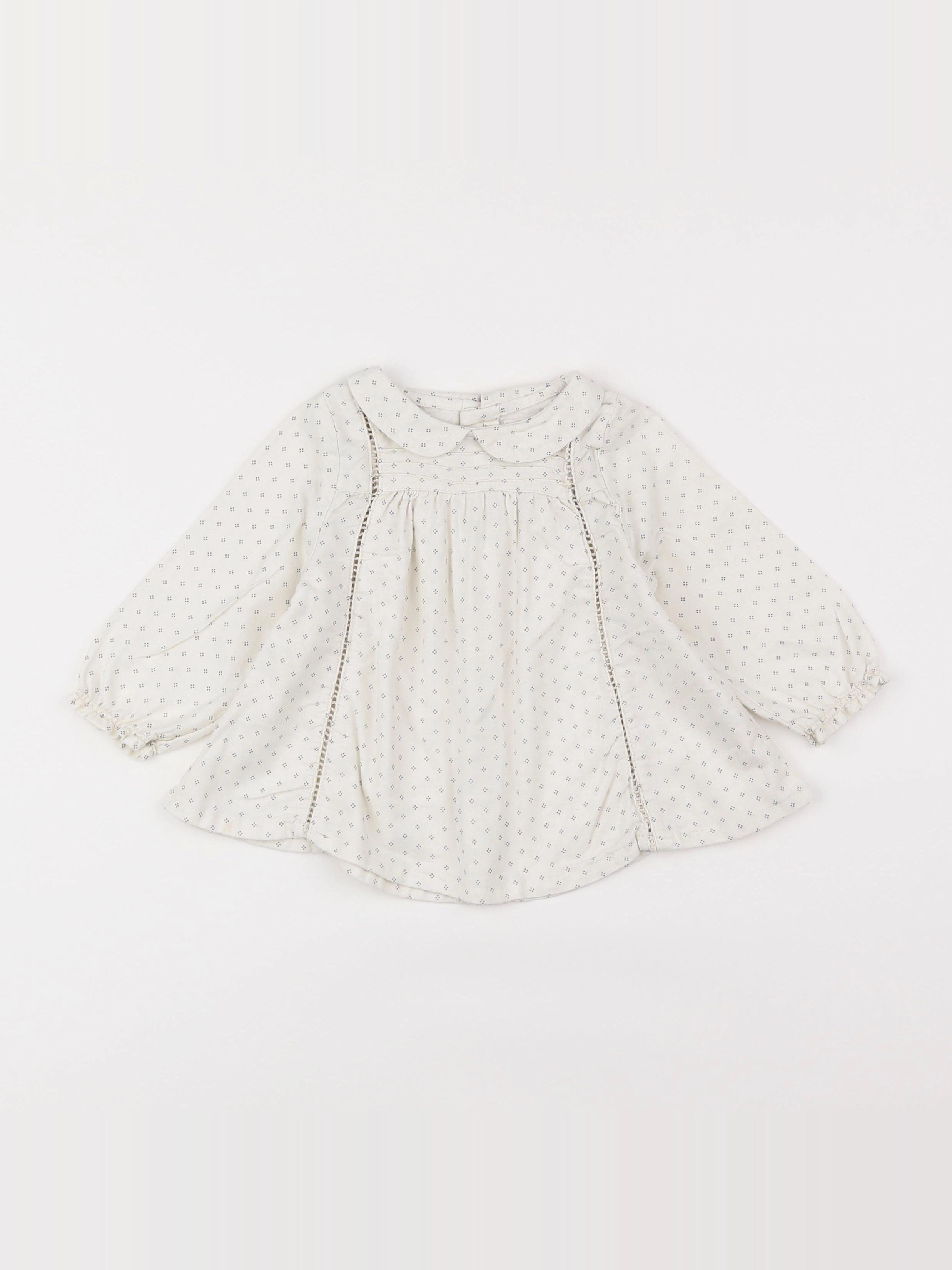 Boutchou - blouse blanc - 18 mois