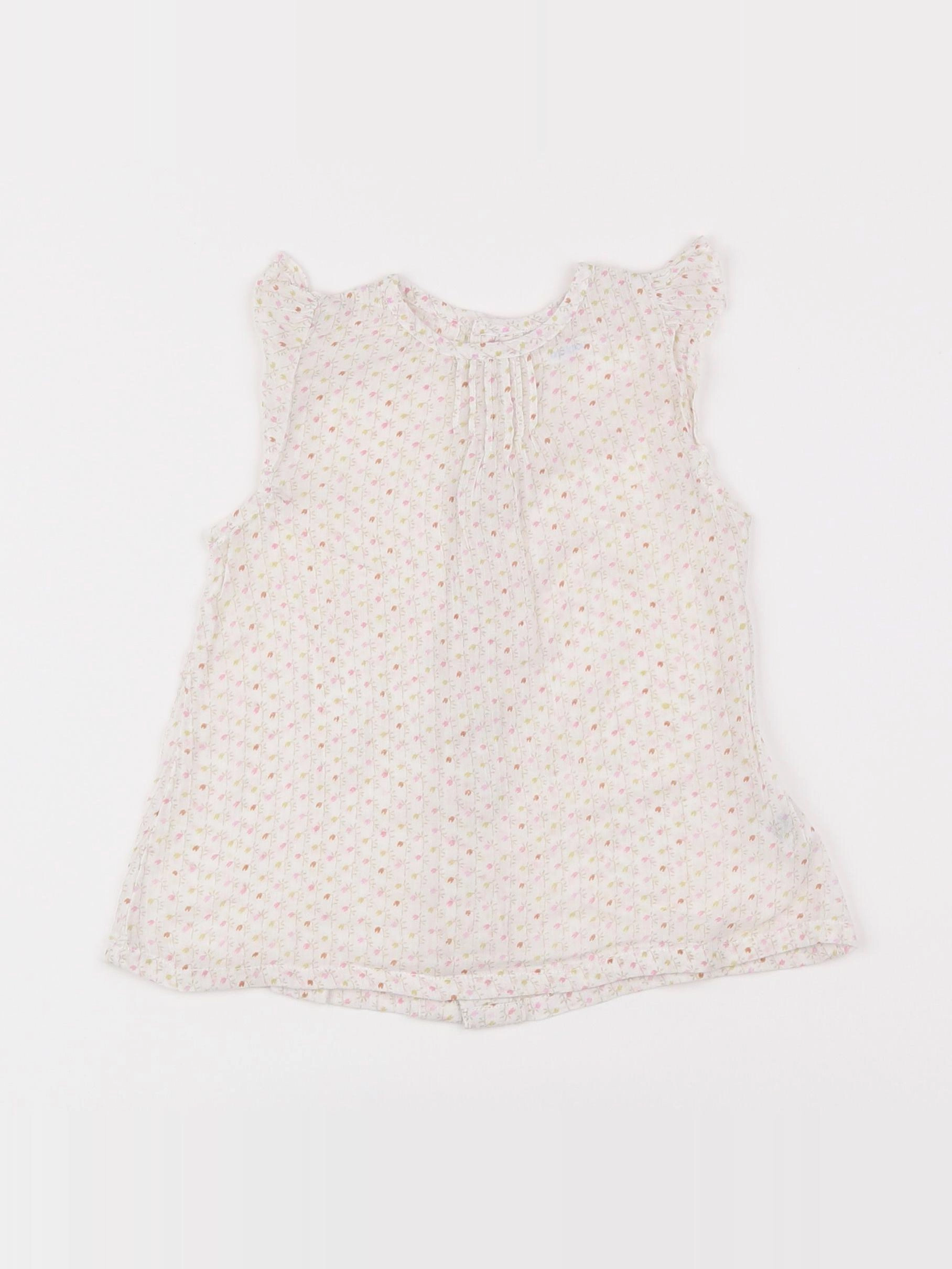 Boutchou - blouse blanc - 18 mois