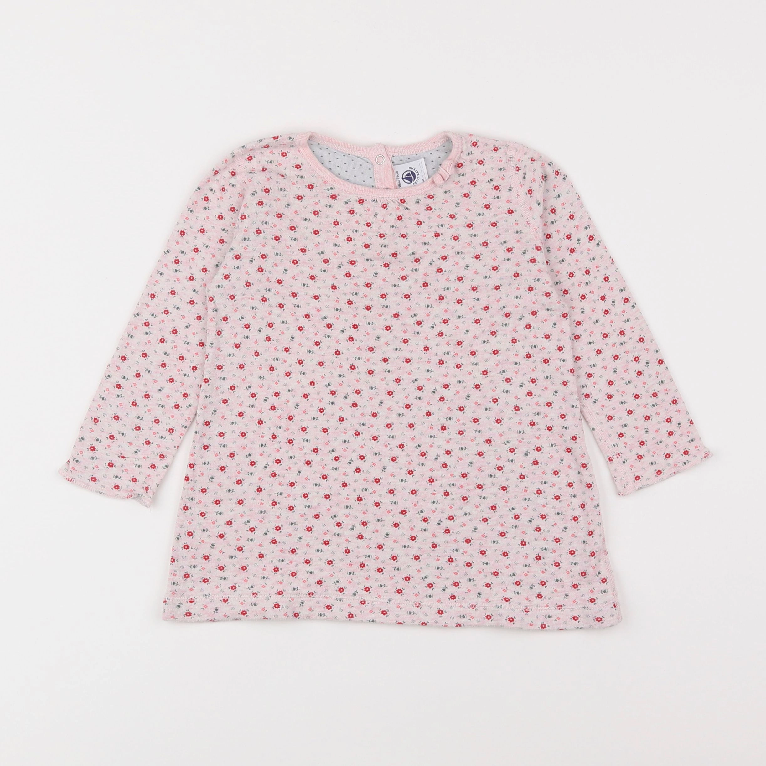 Petit Bateau - tee-shirt rose - 18 mois
