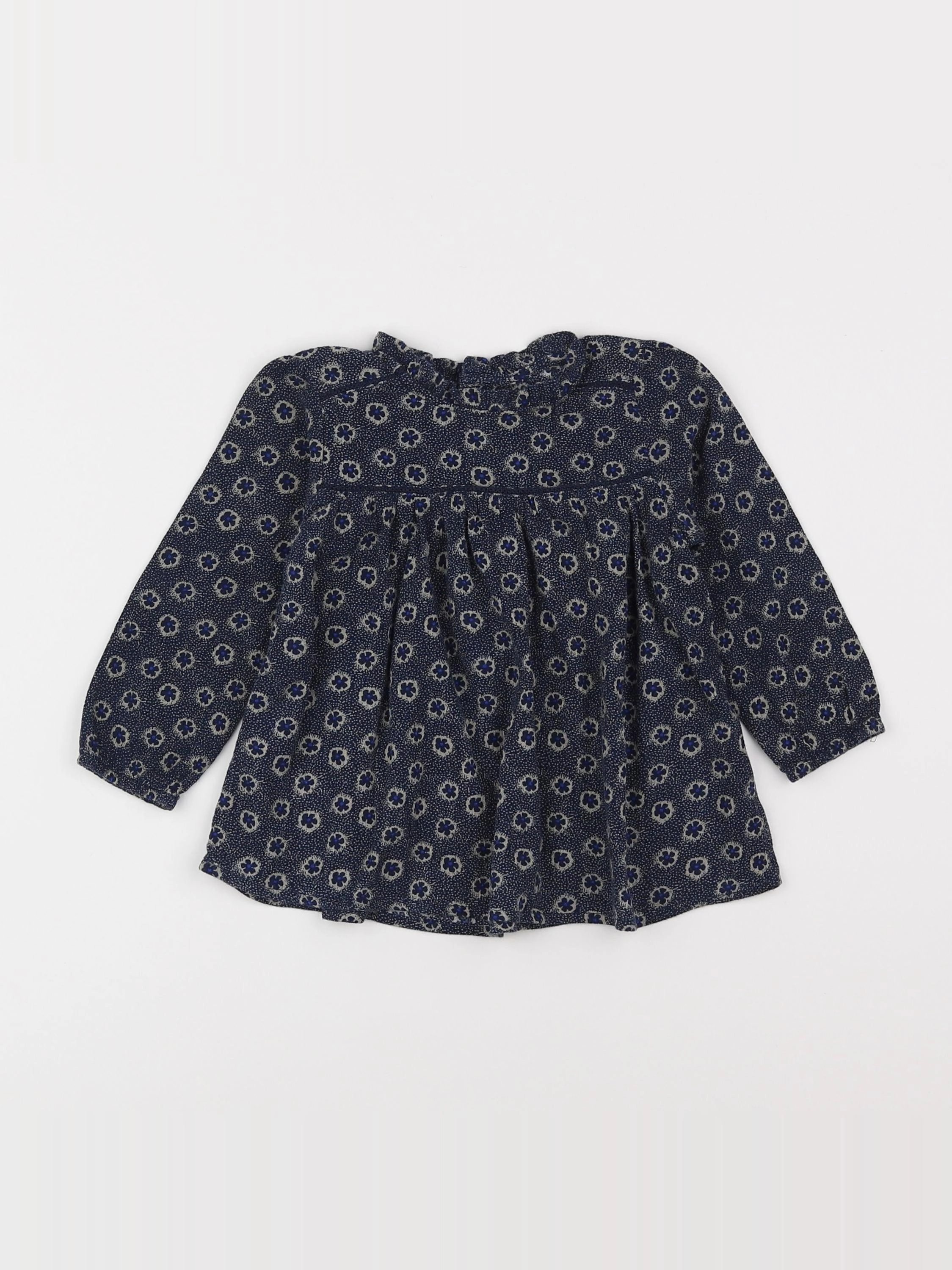 Boutchou - blouse bleu - 18 mois