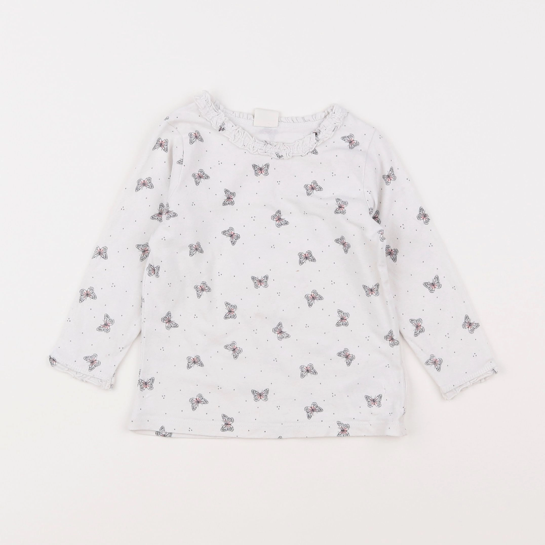 H&M - tee-shirt blanc - 9/12 mois