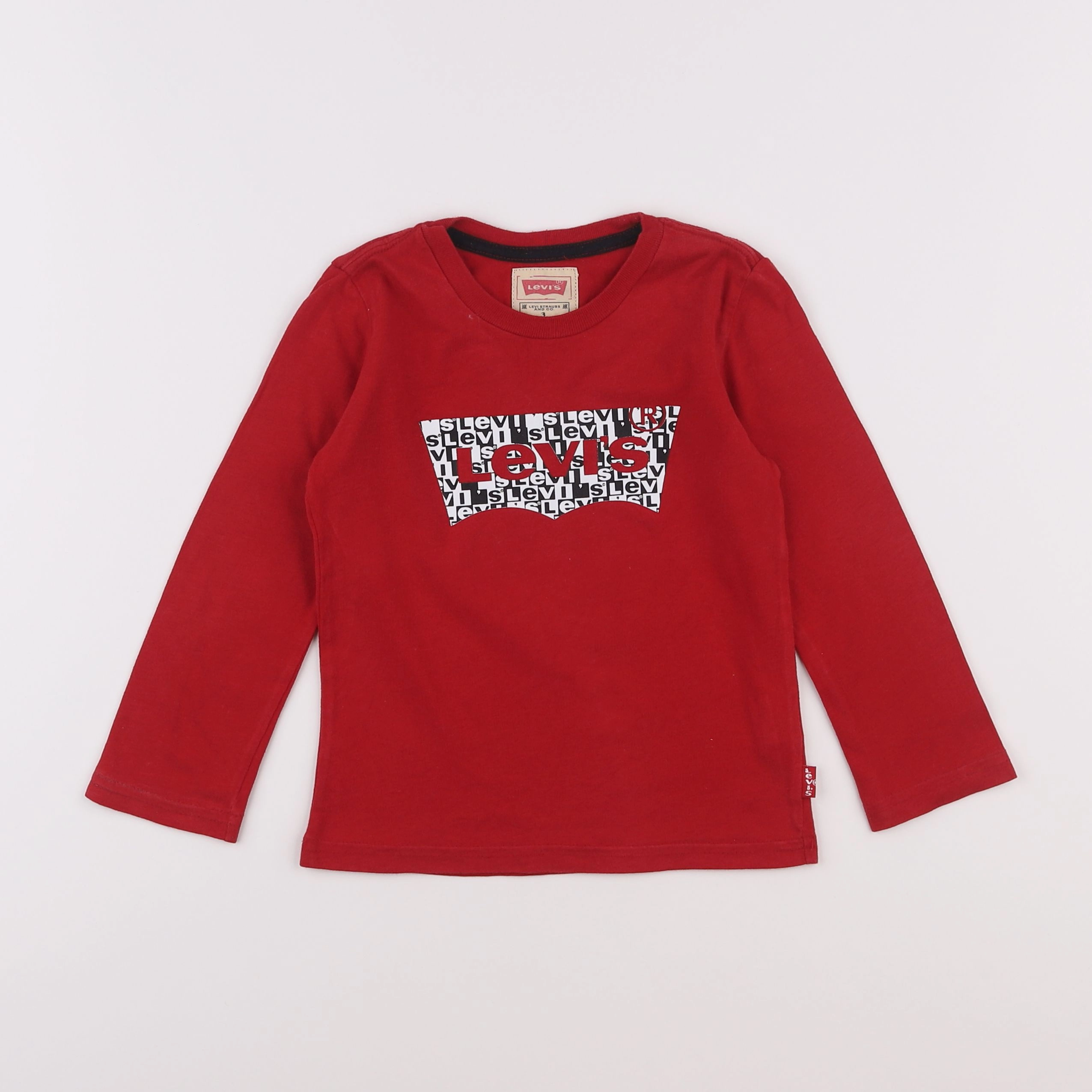 Levi's - tee-shirt rouge - 3 ans