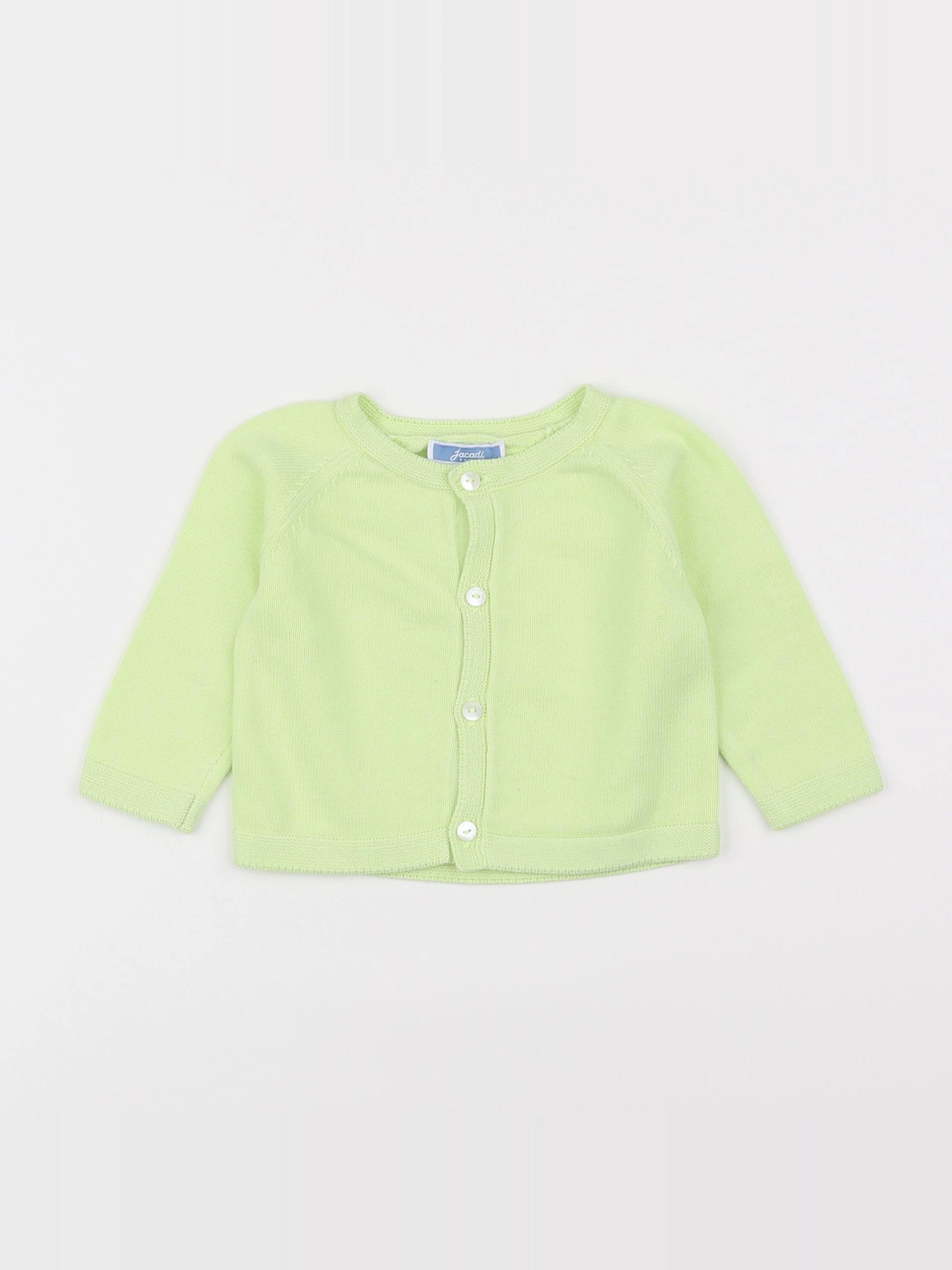 Jacadi - gilet vert - 6 mois